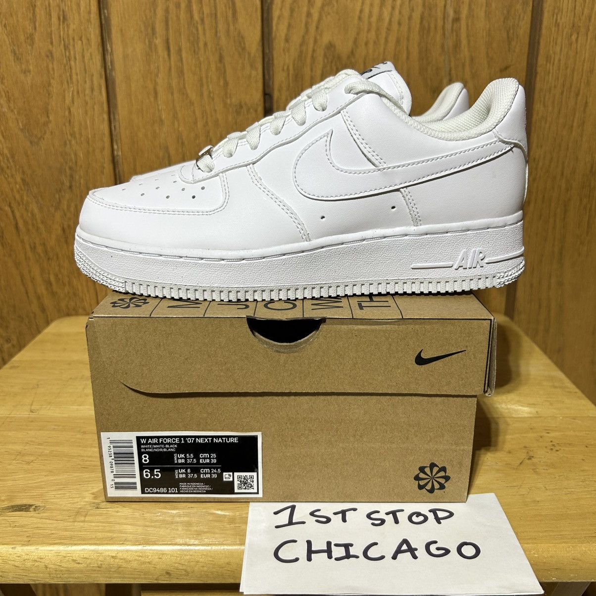 Nike Nike Air Force 1 Low Next Nature White DC9486-101 Size 8 NEW Size US 8 / IT 38 - 3 Thumbnail