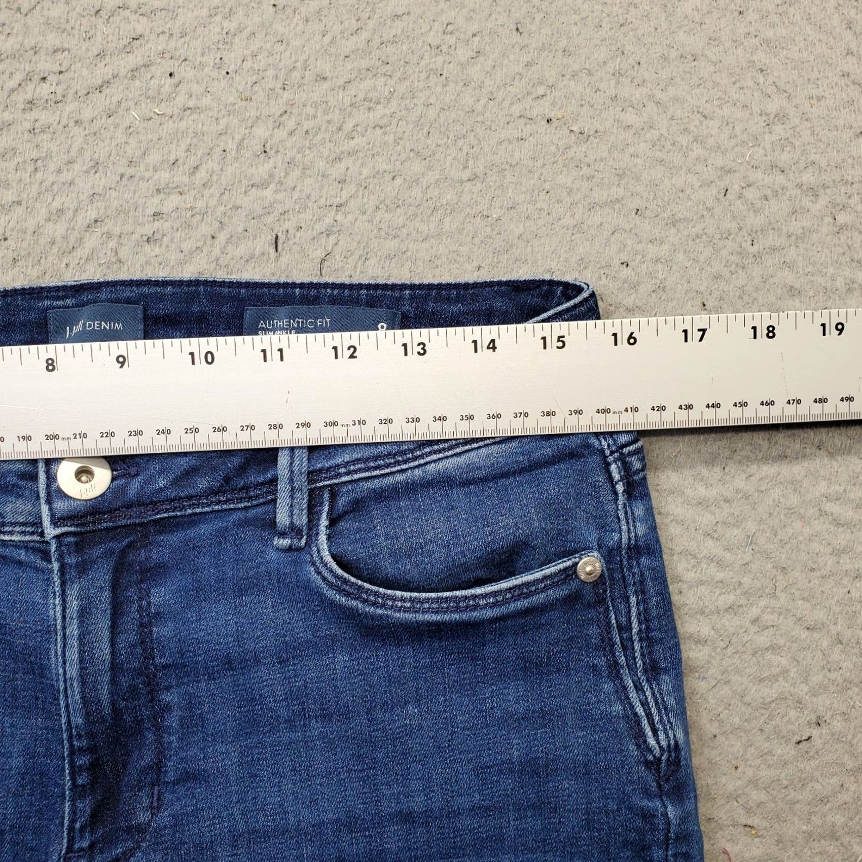 J. Jill J. Jill Slim Ankle Jeans Womens 8 Blue Denim Authentic Fit Stretch Streetwear Jeans Womens 8 Blue Denim Slim Ankle J. Jill Size 30" / US 8 / IT 44 - 5 Thumbnail