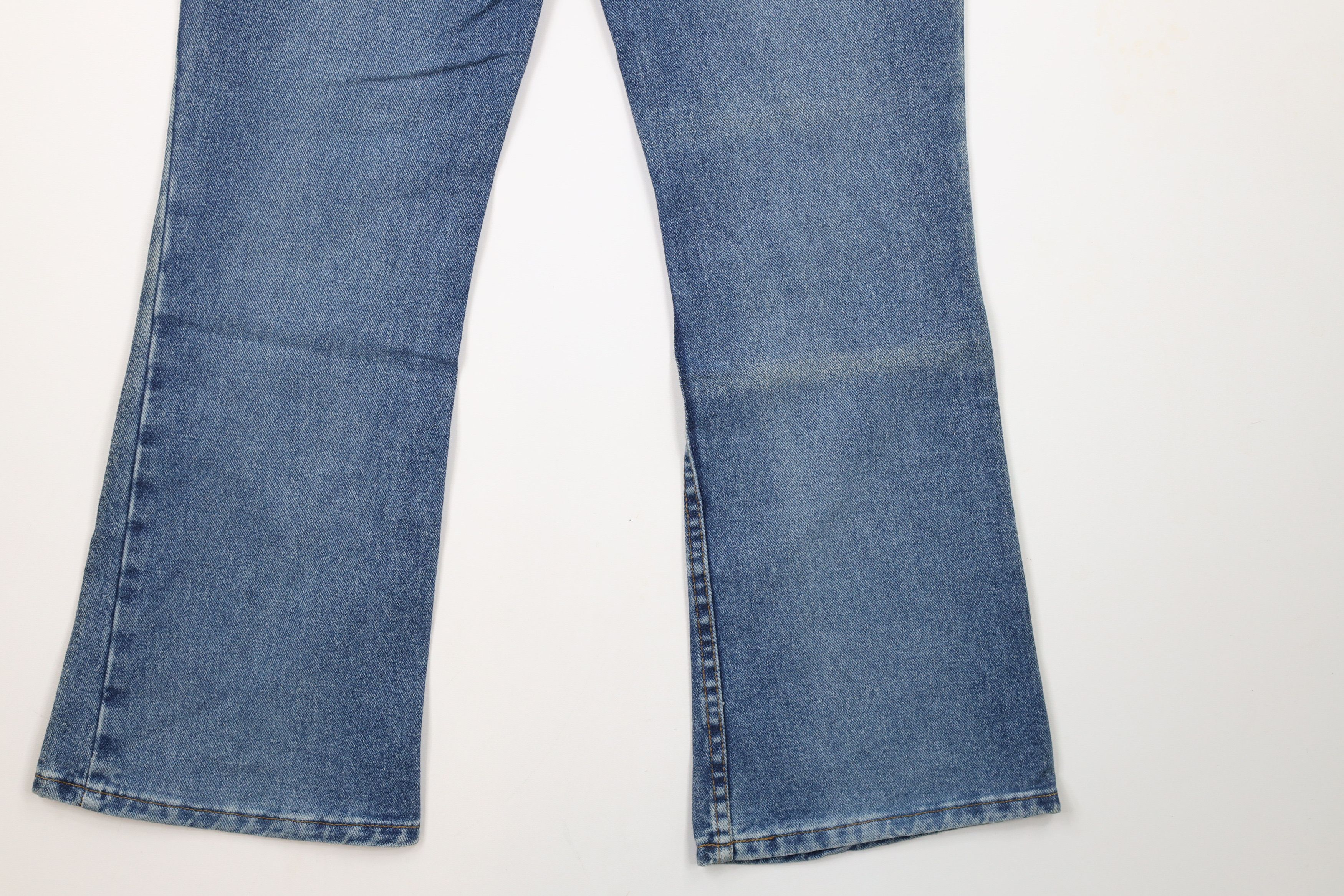 Vintage Vintage 90s Y2K Streetwear Flared Wide Leg Denim Jeans Blue Size 27" / US 4 / IT 40 - 11 Thumbnail