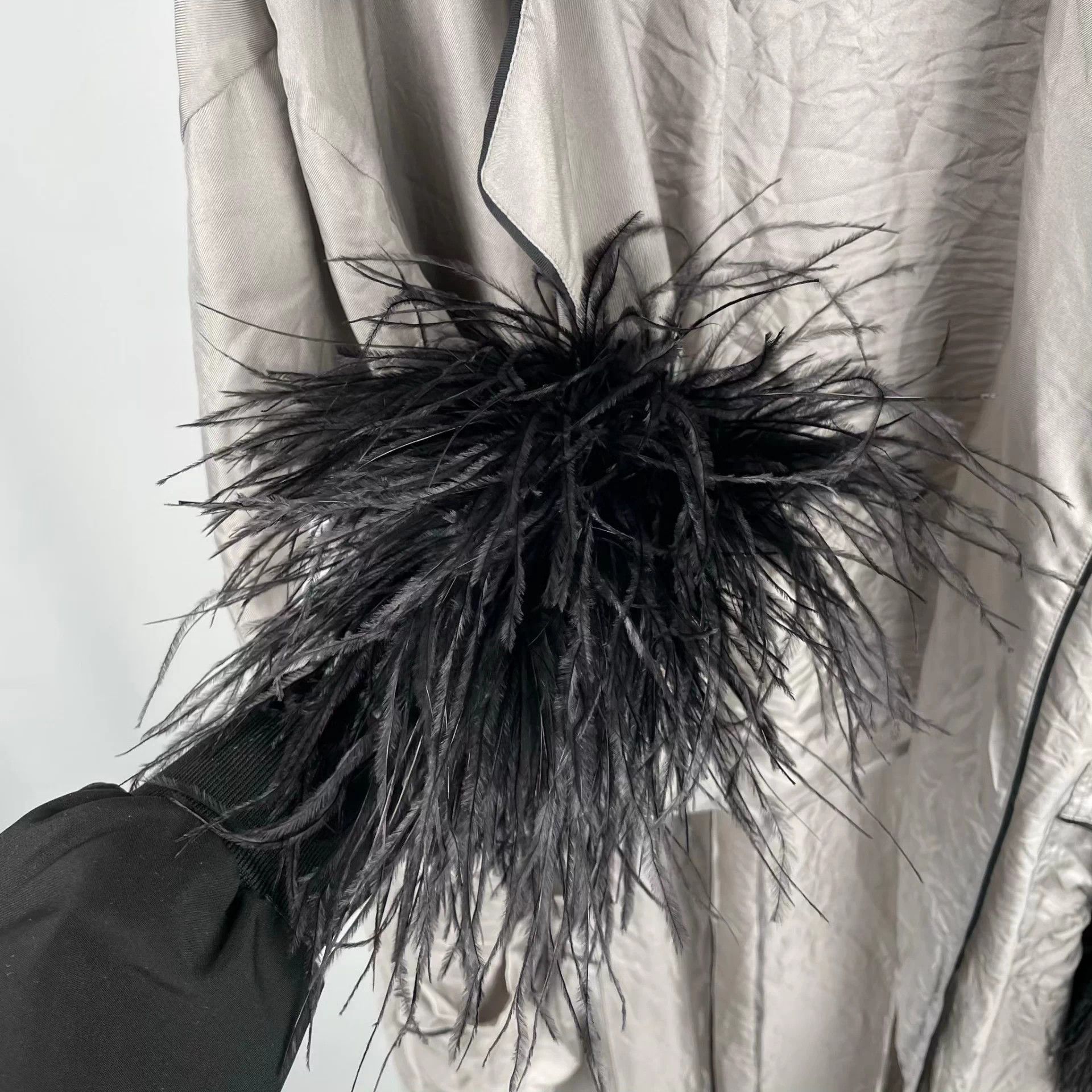 Prada Prada Silk Gray Long Robe Size S / US 4 / IT 40 - 8 Thumbnail