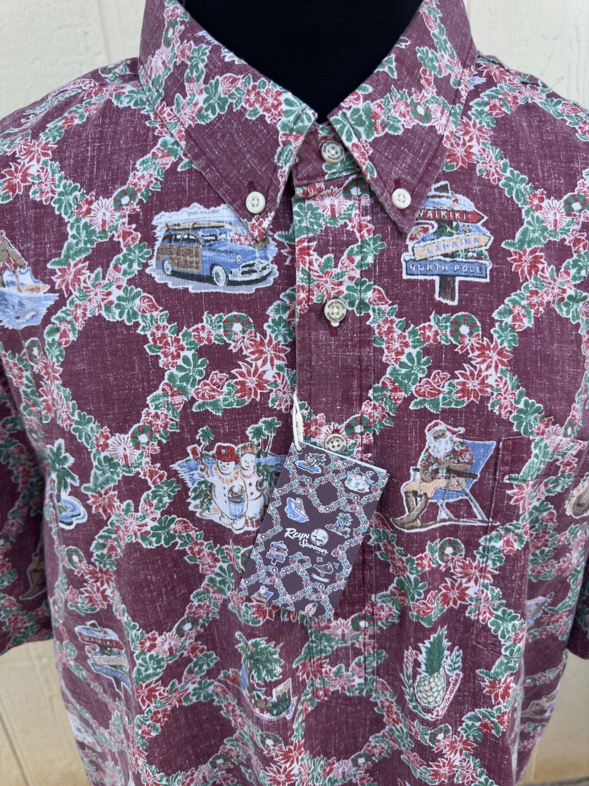 Reyn Spooner New Reyn Spooner Mele Kalikimaka 3/4 Button Men's 2XL Size US XXL / EU 58 / 5 - 3 Thumbnail
