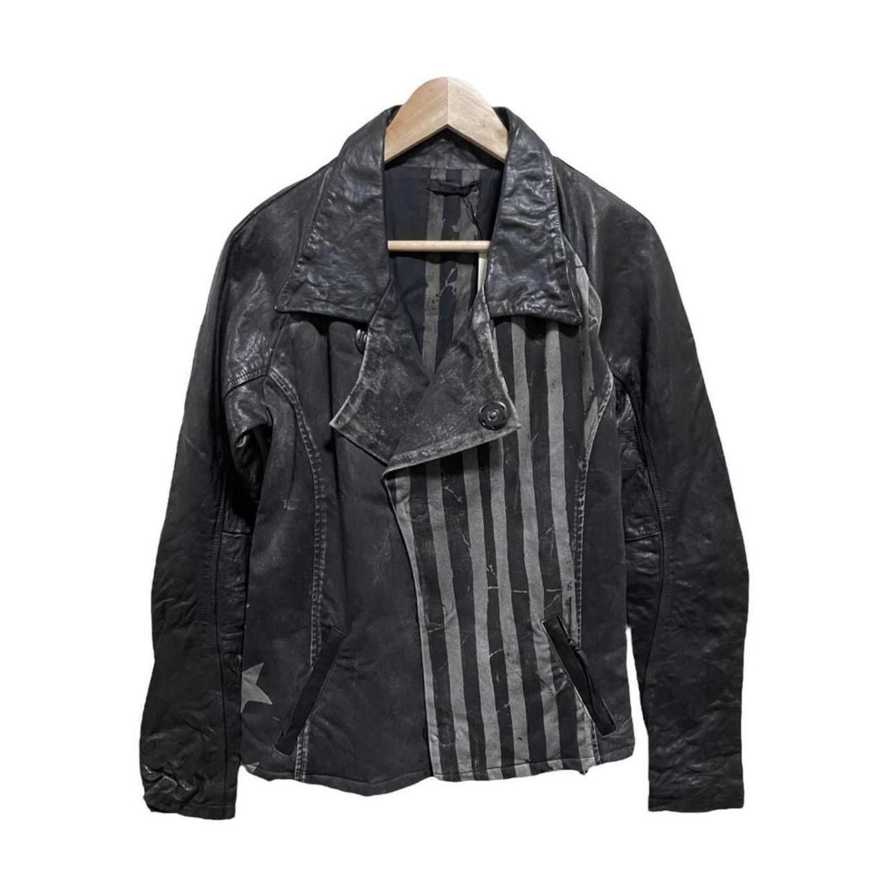 image of Kmrii Leather Jacket in Black, Men's (Size Medium)