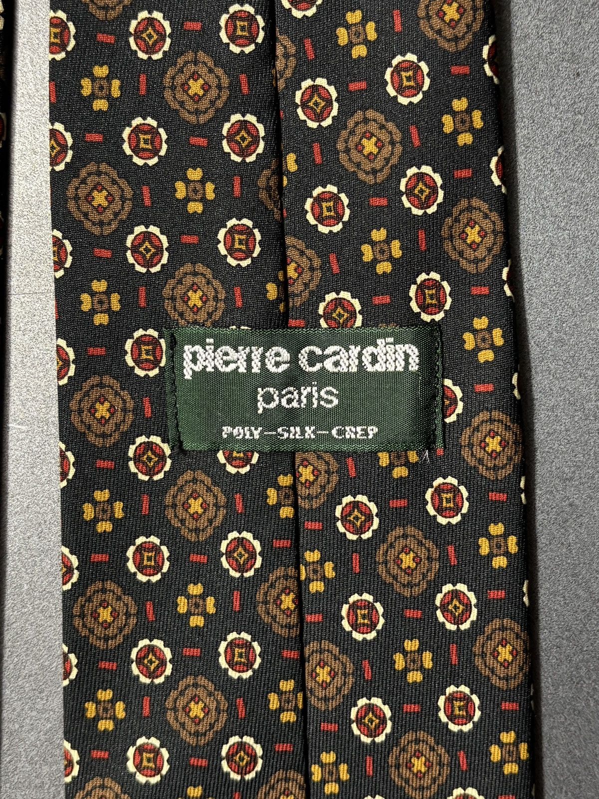 Pierre Cardin 1970s Pierre Cardin Tie Vintage Silk Necktie Pattern Paris Size ONE SIZE - 6 Thumbnail