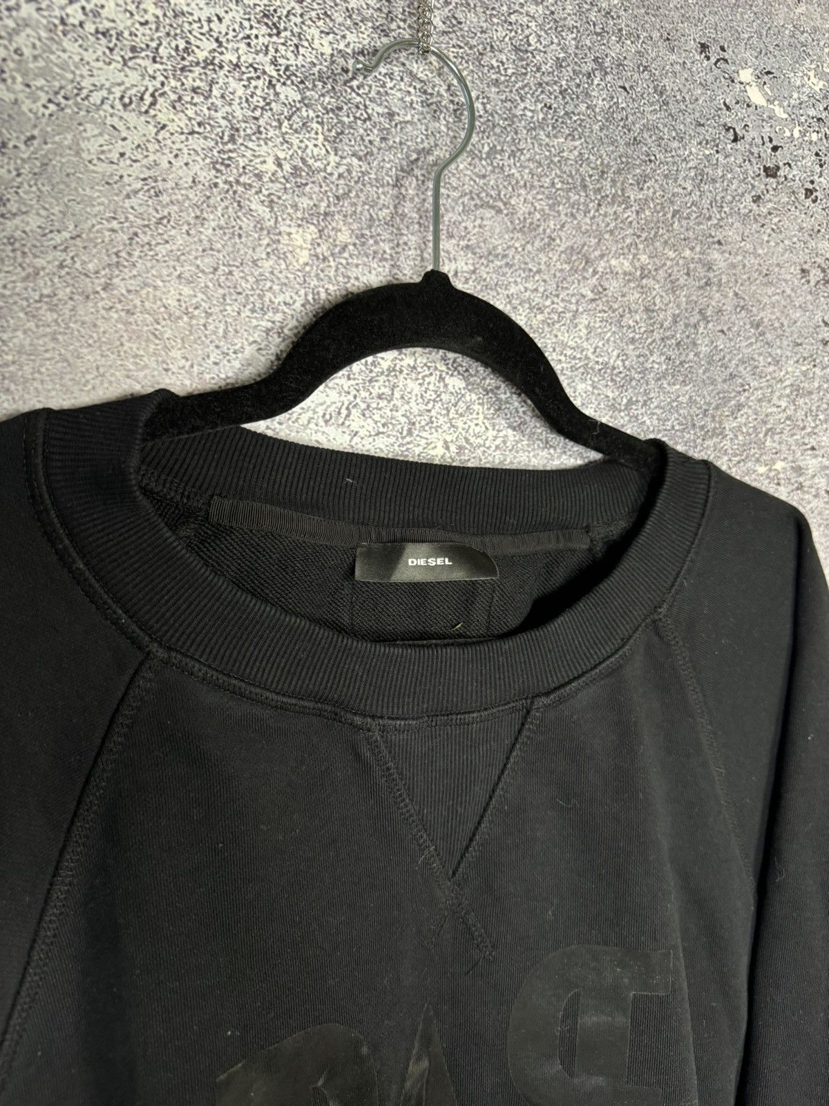 Diesel Diesel Sweatshirt Black Logo Streetwear XL Size Size US XL / EU 56 / 4 - 8 Thumbnail
