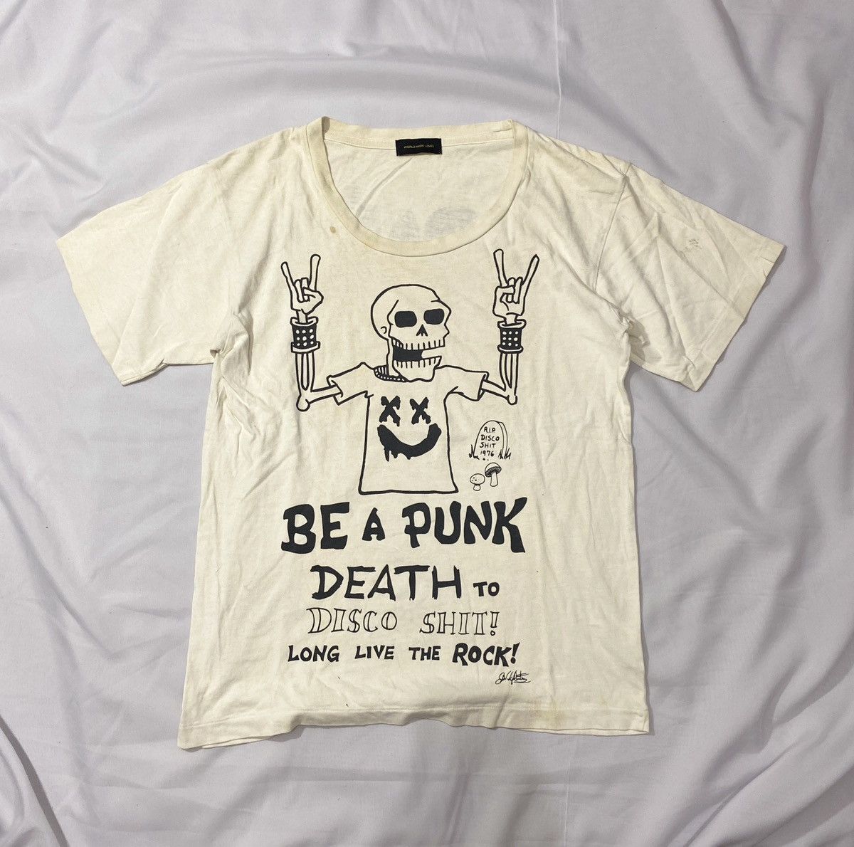 Hysteric Glamour 00’s World Wide Love Skull Punk Death Tshirt Size US M / EU 48-50 / 2 - 1 Thumbnail