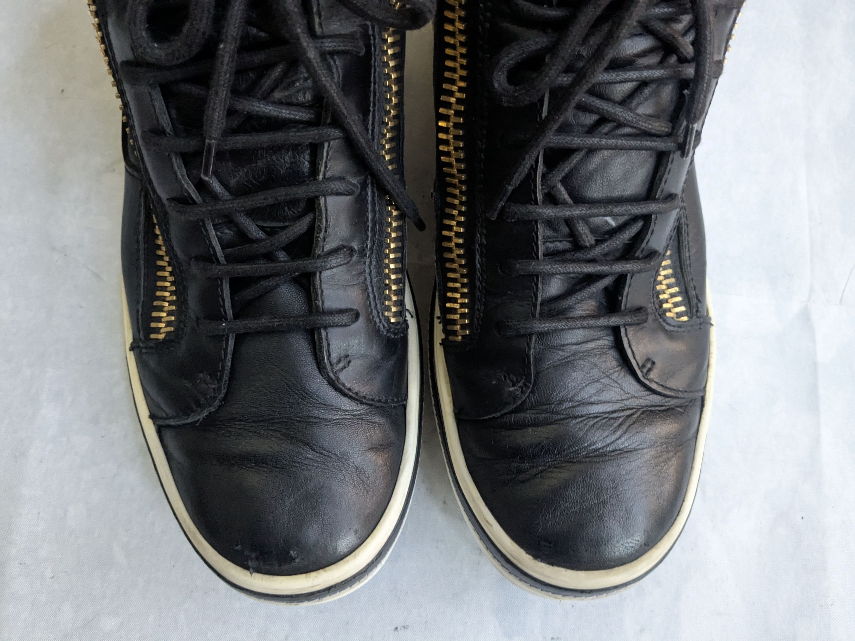 Giuseppe Zanotti Giuseppe Zanotti High Tops Black 10 43 High Top Leather Size US 10 / EU 43 - 3 Thumbnail