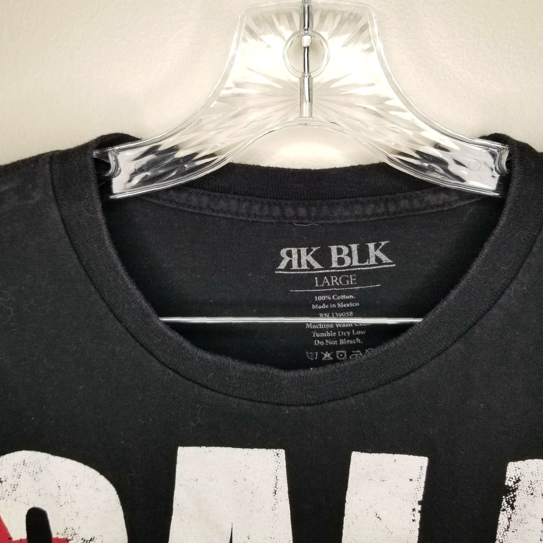 Vintage RK BLK Mens Black Short Sleeve California T-Shirt Size Large Size US L / EU 52-54 / 3 - 4 Thumbnail