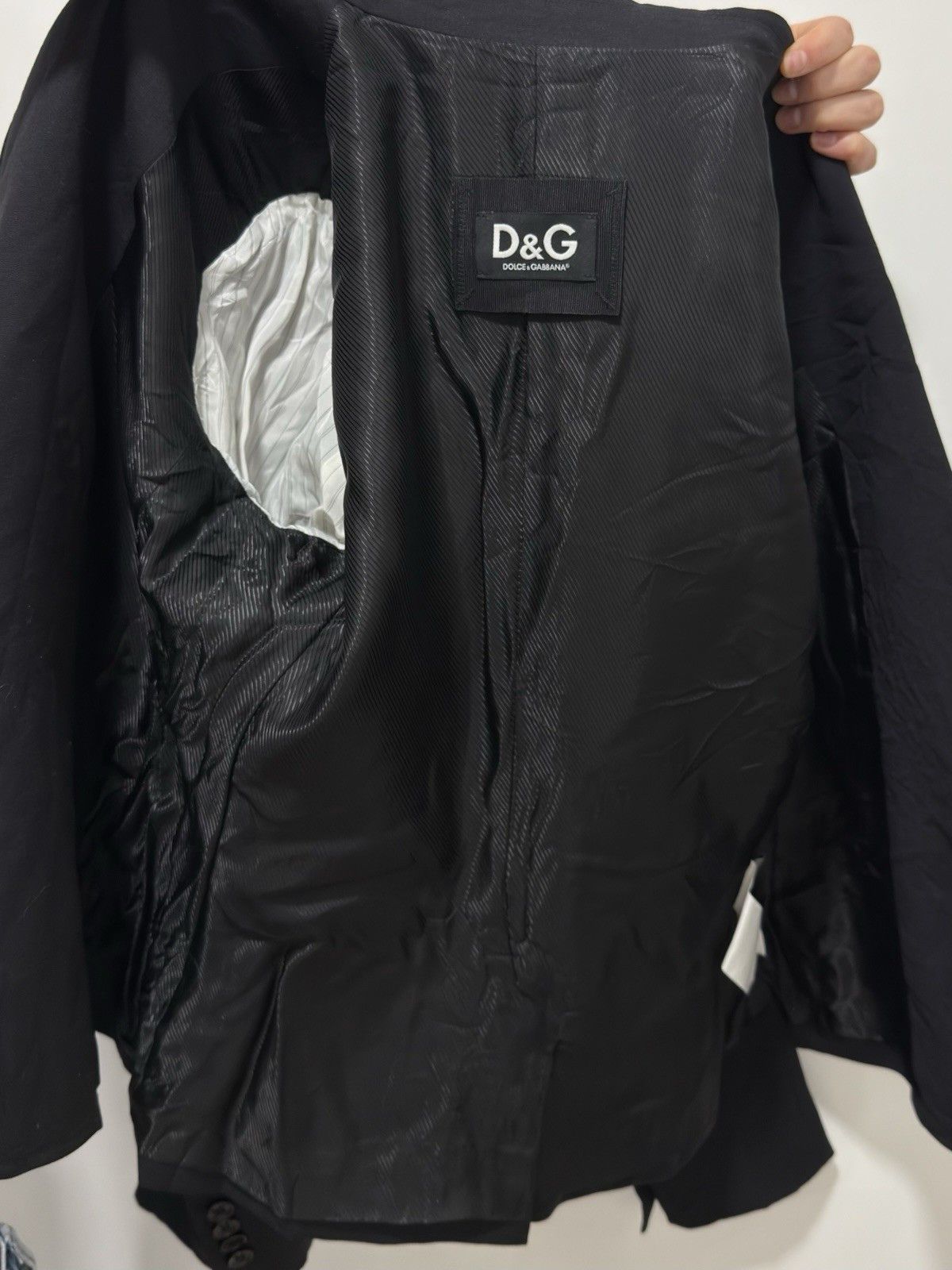 Dolce & Gabbana DDP D&G Dolce & Gabbana Women Fitted Wool Black Jacket Size L / US 10 / IT 46 - 10 Thumbnail