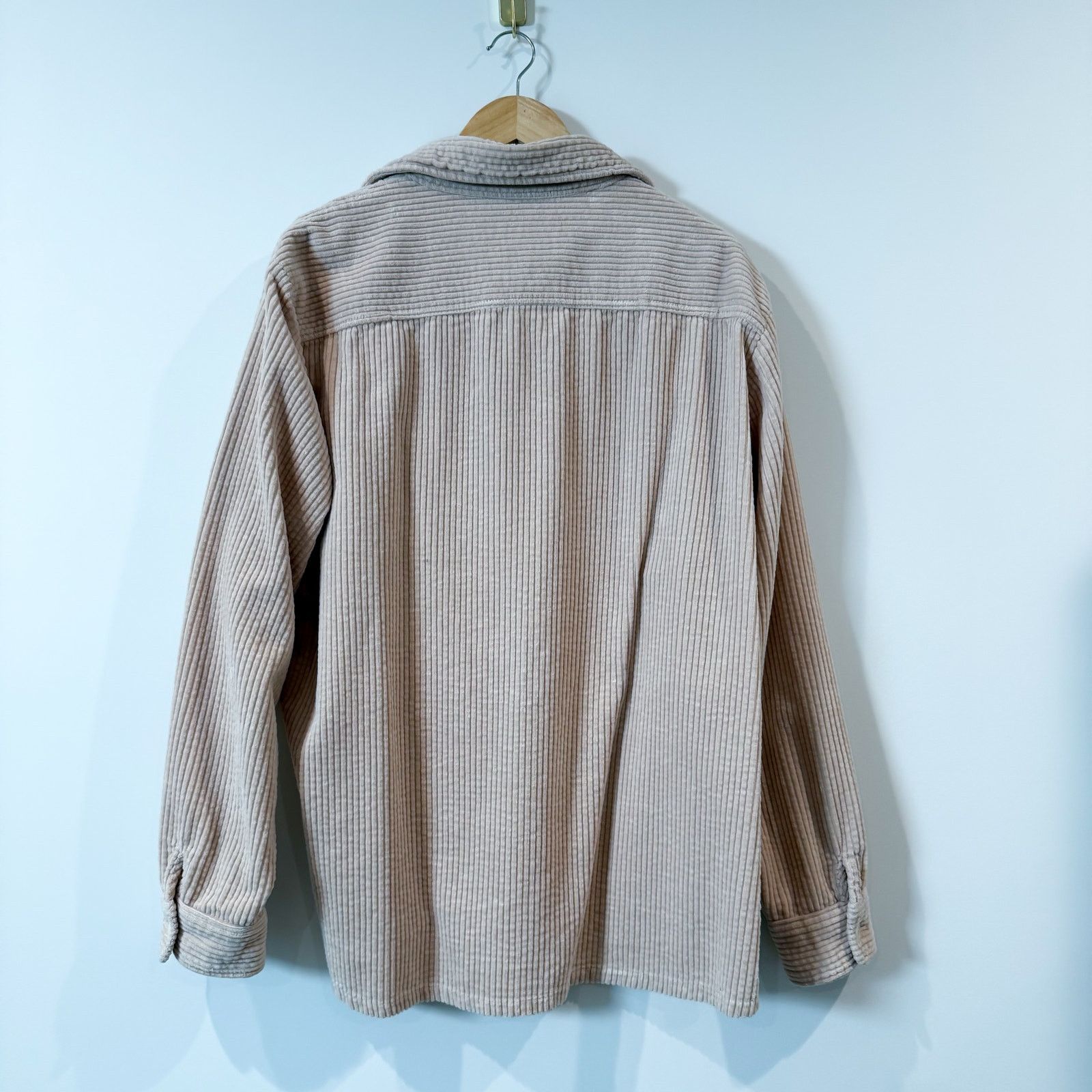 Wax London WAX LONDON Penn Cord Whiting Overshirt Sand Beige – Size XL Size US XL / EU 56 / 4 - 5 Thumbnail