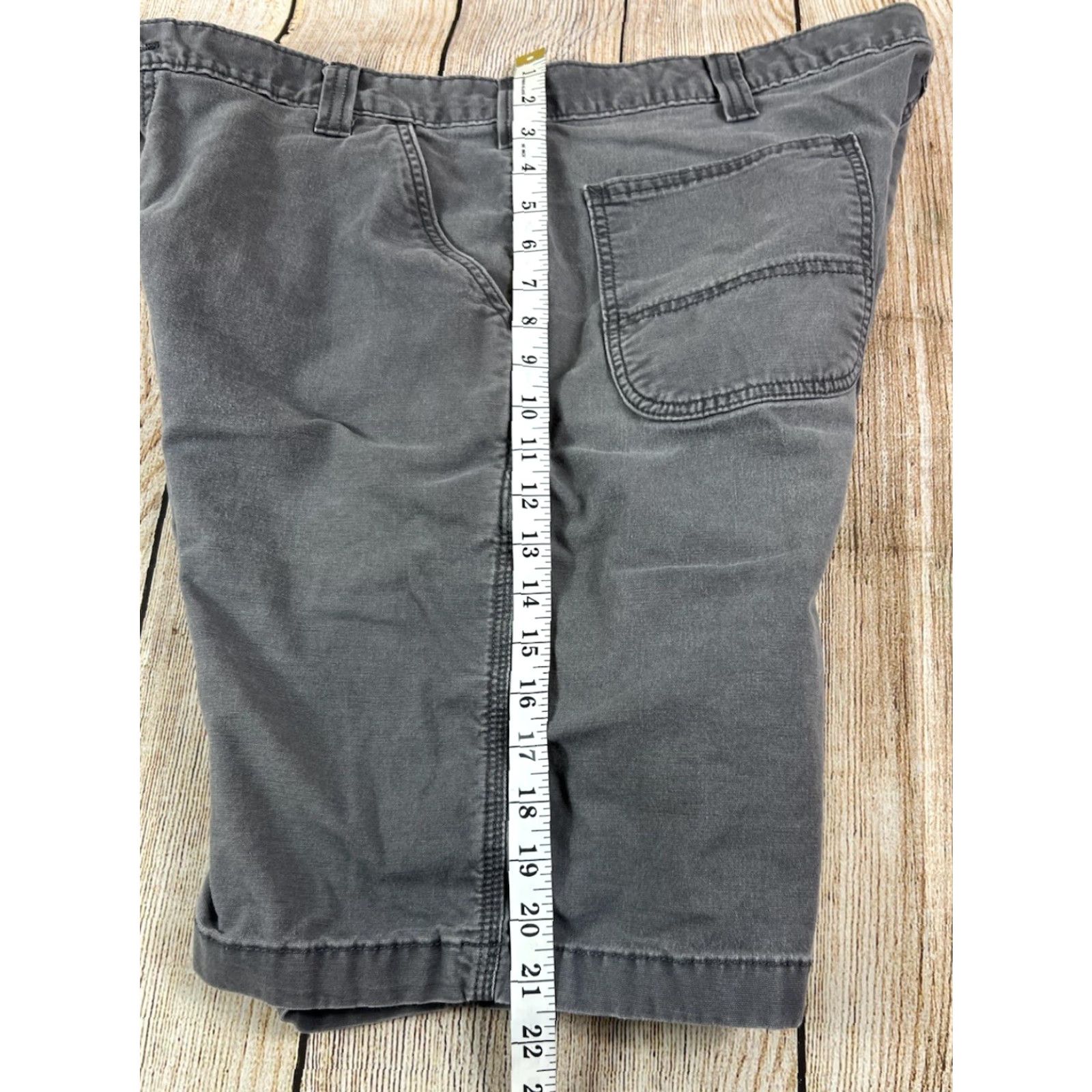Carhartt Mens Carhartt Cargo Shorts Cotton Stretch Relaxed Fit Gray 40 Casual Workwear Cargo Pocket Inseam 9 in Size US 40 / EU 56 - 7 Thumbnail