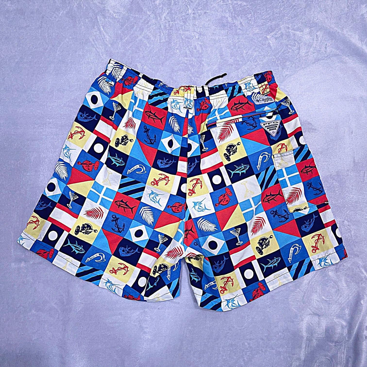 Columbia COLUMBIA PFG Backcast II Printed Swim Trunks Mens Medium Size US 30 / EU 46 - 3 Thumbnail