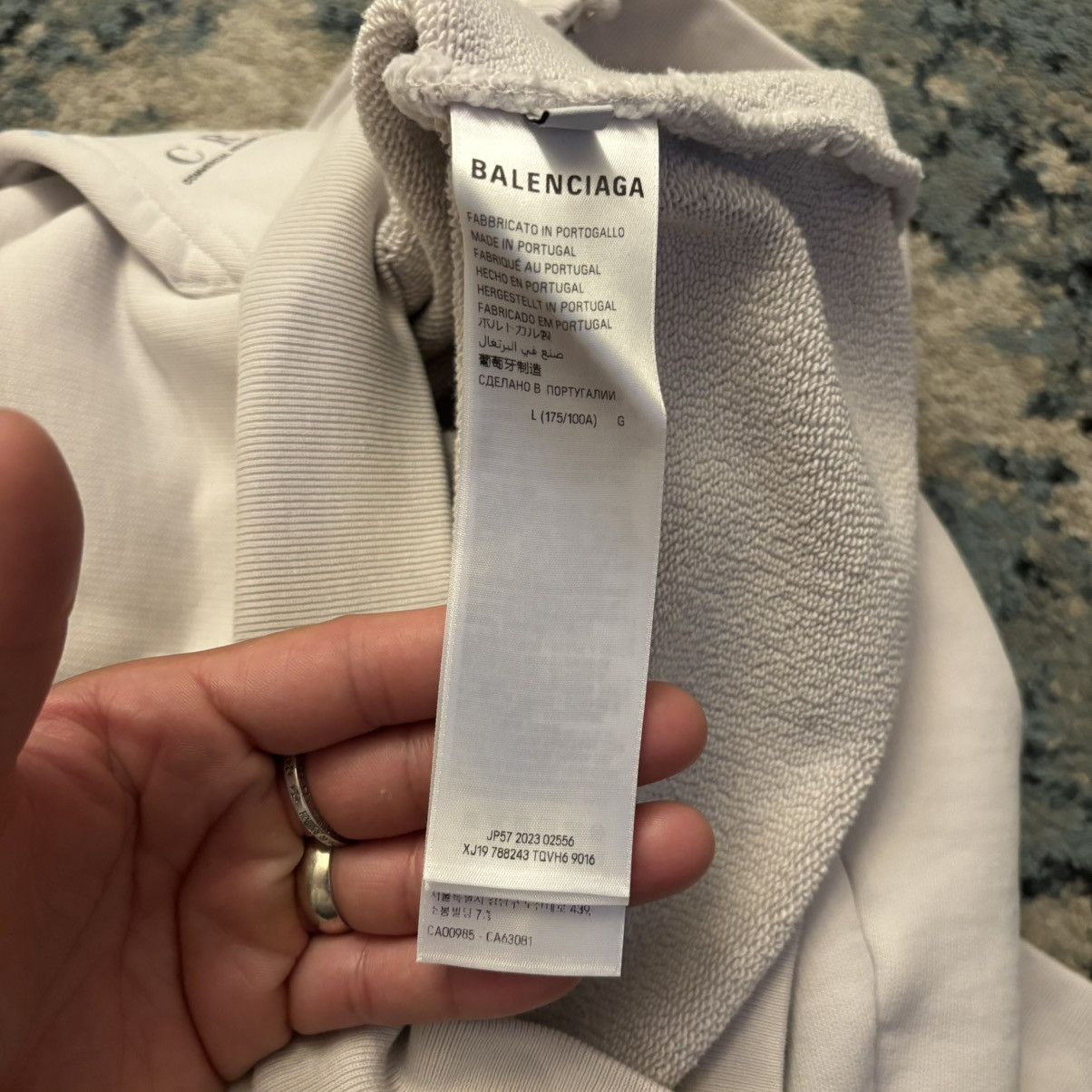 Balenciaga Balenciaga Business English Zip Up Hoodie Brand New Fits XS Size US XS / EU 42 / 0 - 7 Thumbnail