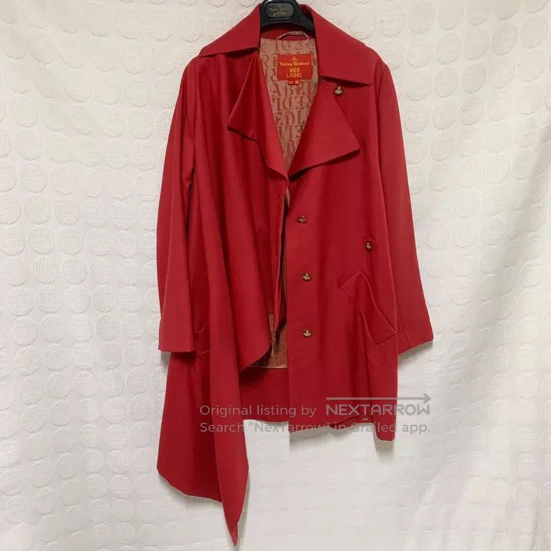 Vivienne Westwood Vivienne Westwood Red multi-wear method button wool coat Size XS / US 0-2 / IT 36-38 - 6 Thumbnail