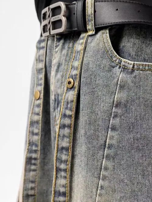 Japanese Brand × Jean High Street Stacked Vintage Washed Jeans Size US 29 - 3 Thumbnail