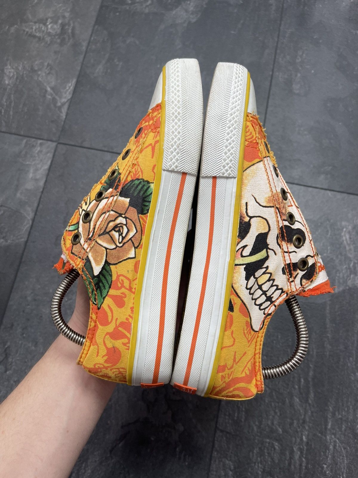 Ed Hardy × Streetwear × Vintage Vintage ed hardy rare low top sneakers Size US 5 / EU 37 - 12 Thumbnail