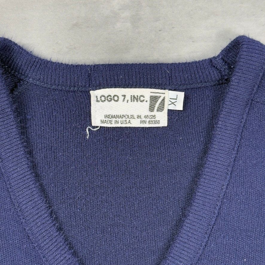 Logo 7 × NFL × Vintage Vintage Logo 7 Super Bowl XXIII 1989 V Neck Sweater Size US L / EU 52-54 / 3 - 3 Thumbnail