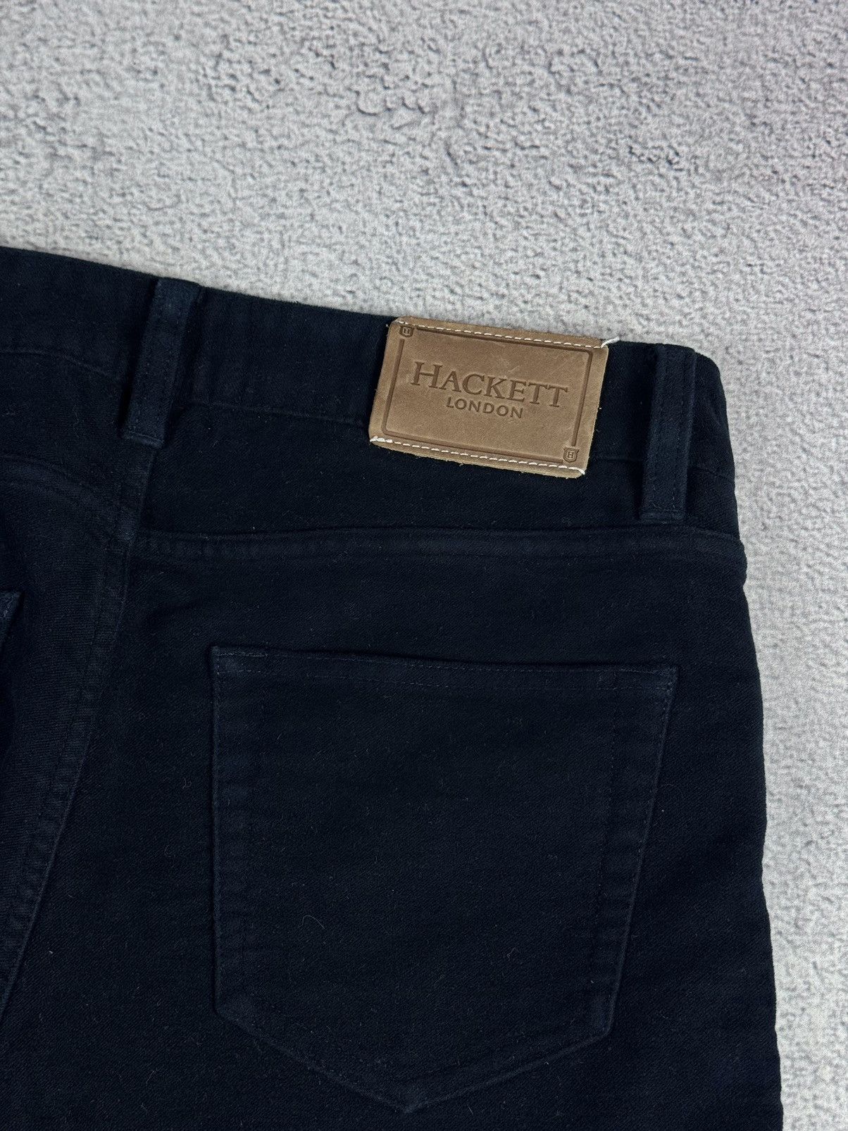 Hackett HACKETT London Velour Cotton Navy Blue Chino Pants Trousers Size US 31 - 16 Thumbnail
