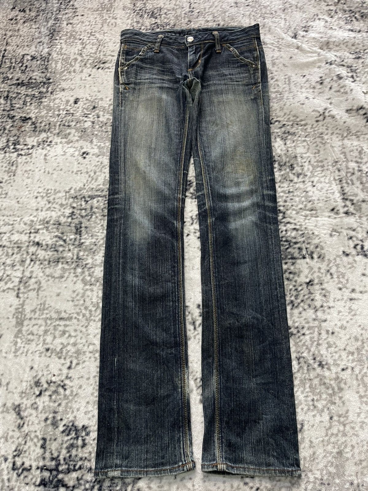 GOSTAR DE FUGA Gergia Love Fade Wash Embroidered Jeans Size 28" / US 6 / IT 42 - 1 Thumbnail