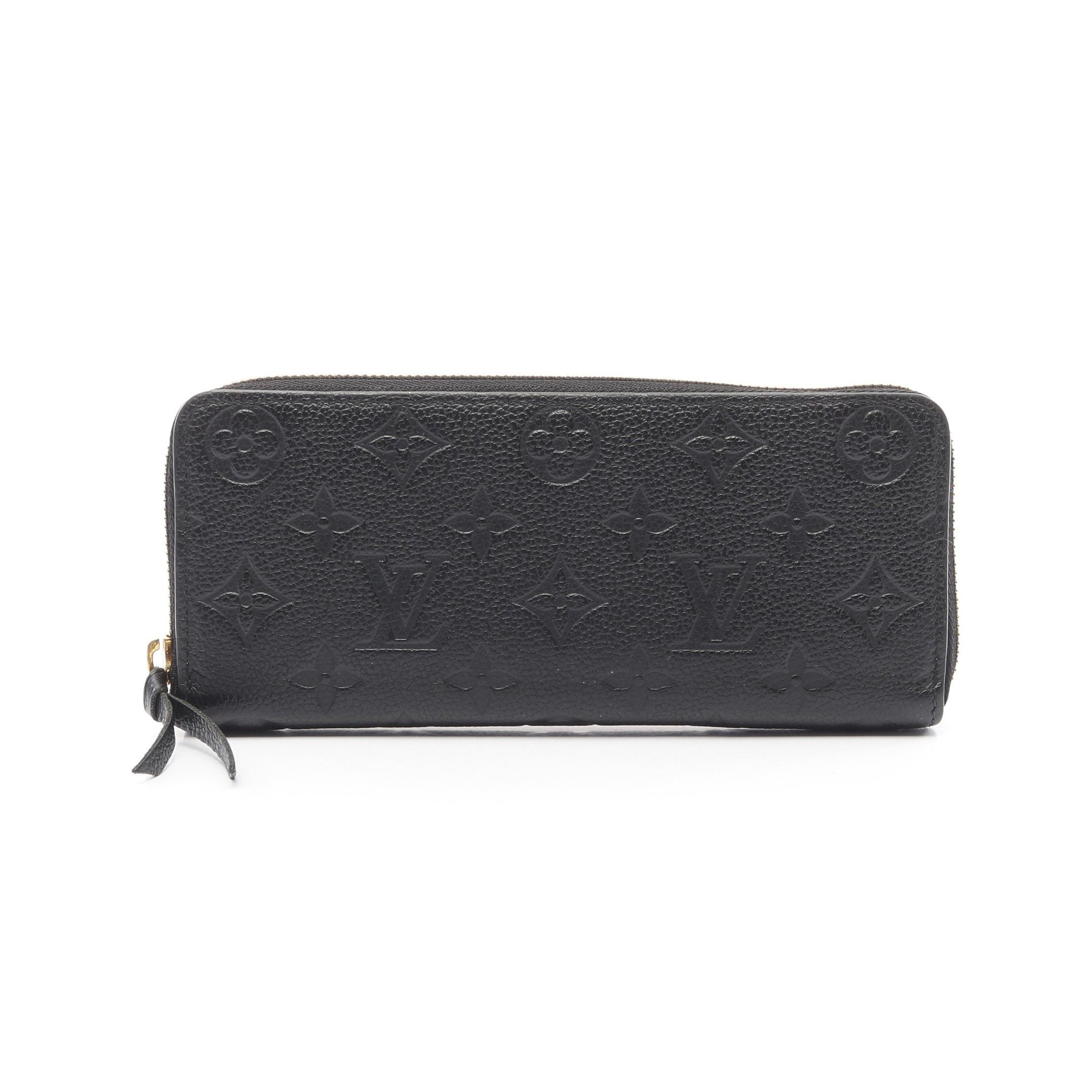 Louis Vuitton Louis Vuitton Portefeuil Clemence Monogram Empreinte Noir Round Zipper Long Wallet Leather Black Size ONE SIZE - 1 Thumbnail
