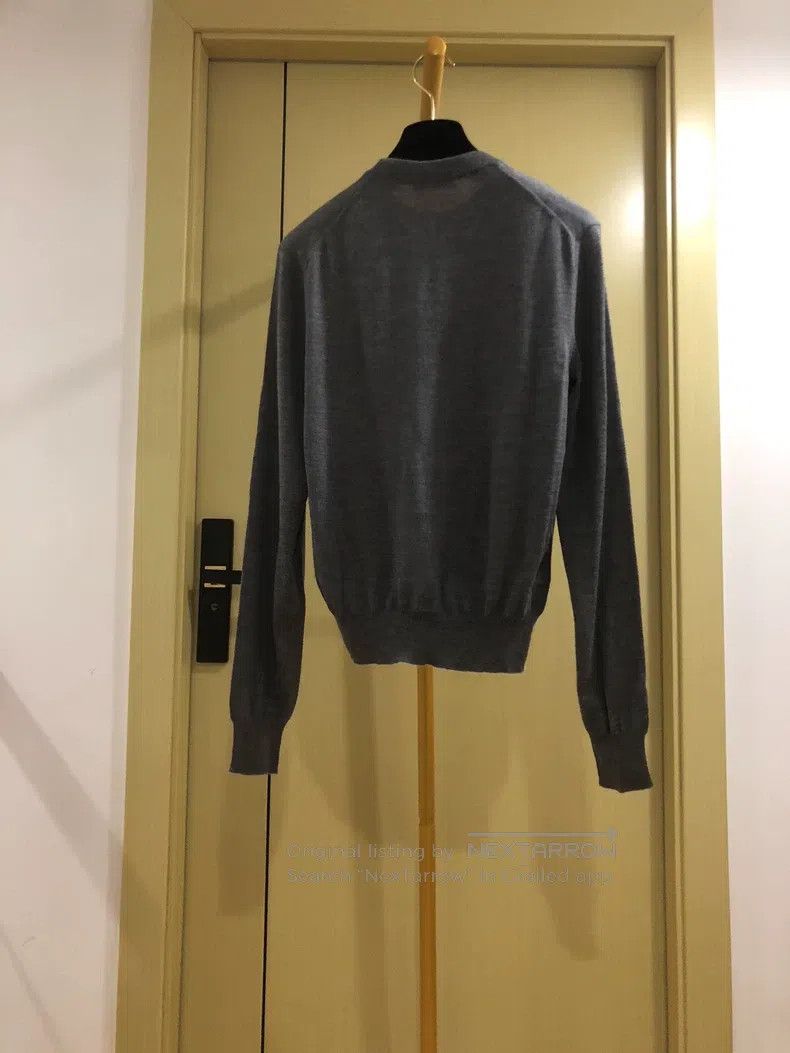 Balenciaga Balenciaga Gray Wool Sweater Size XXS / US 00 / IT 34 - 2 Thumbnail