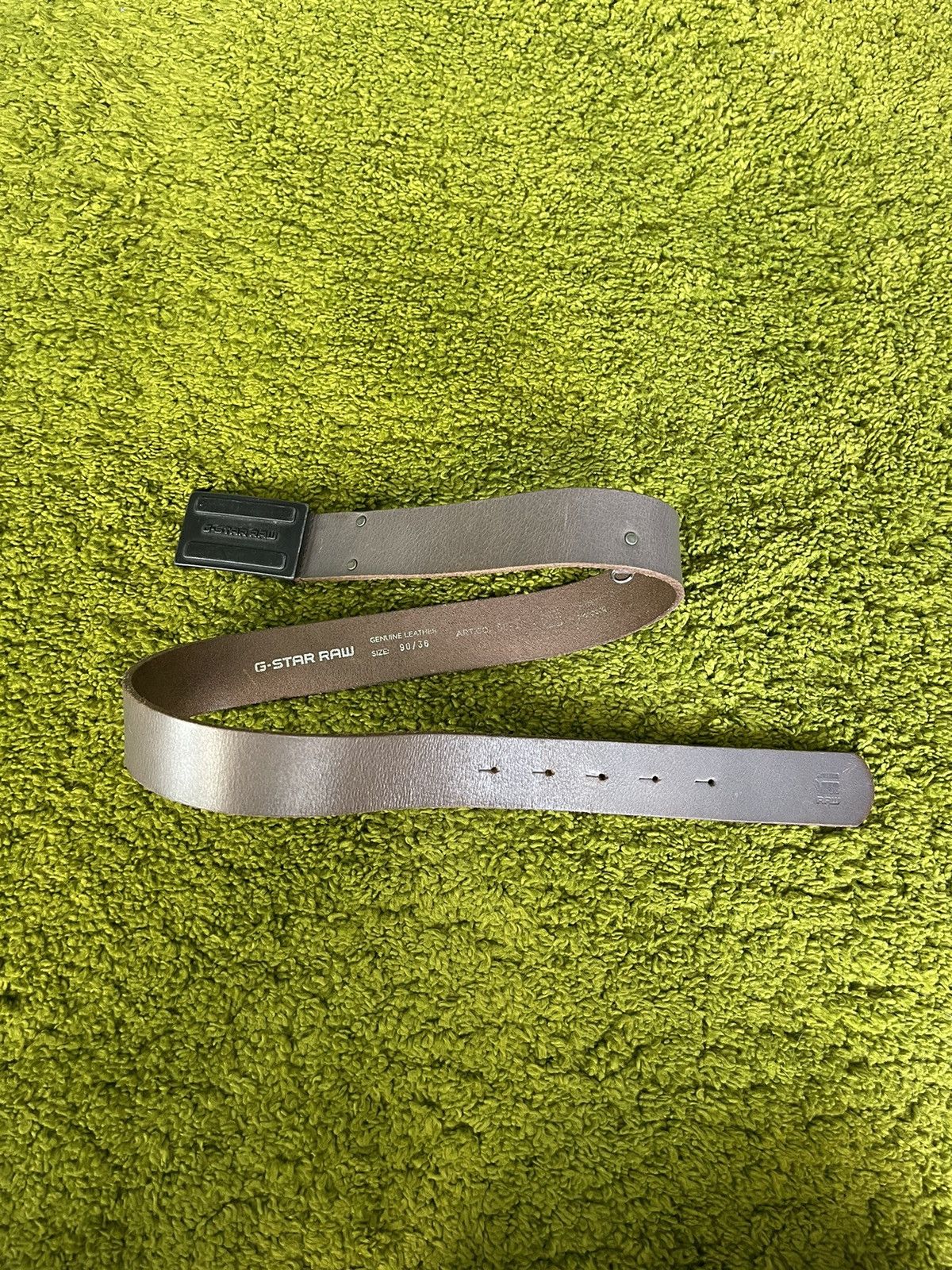 Cowboy Equipment × G-Star G-Star Raw buckle logo real leather western belt Size 34 - 1 Thumbnail