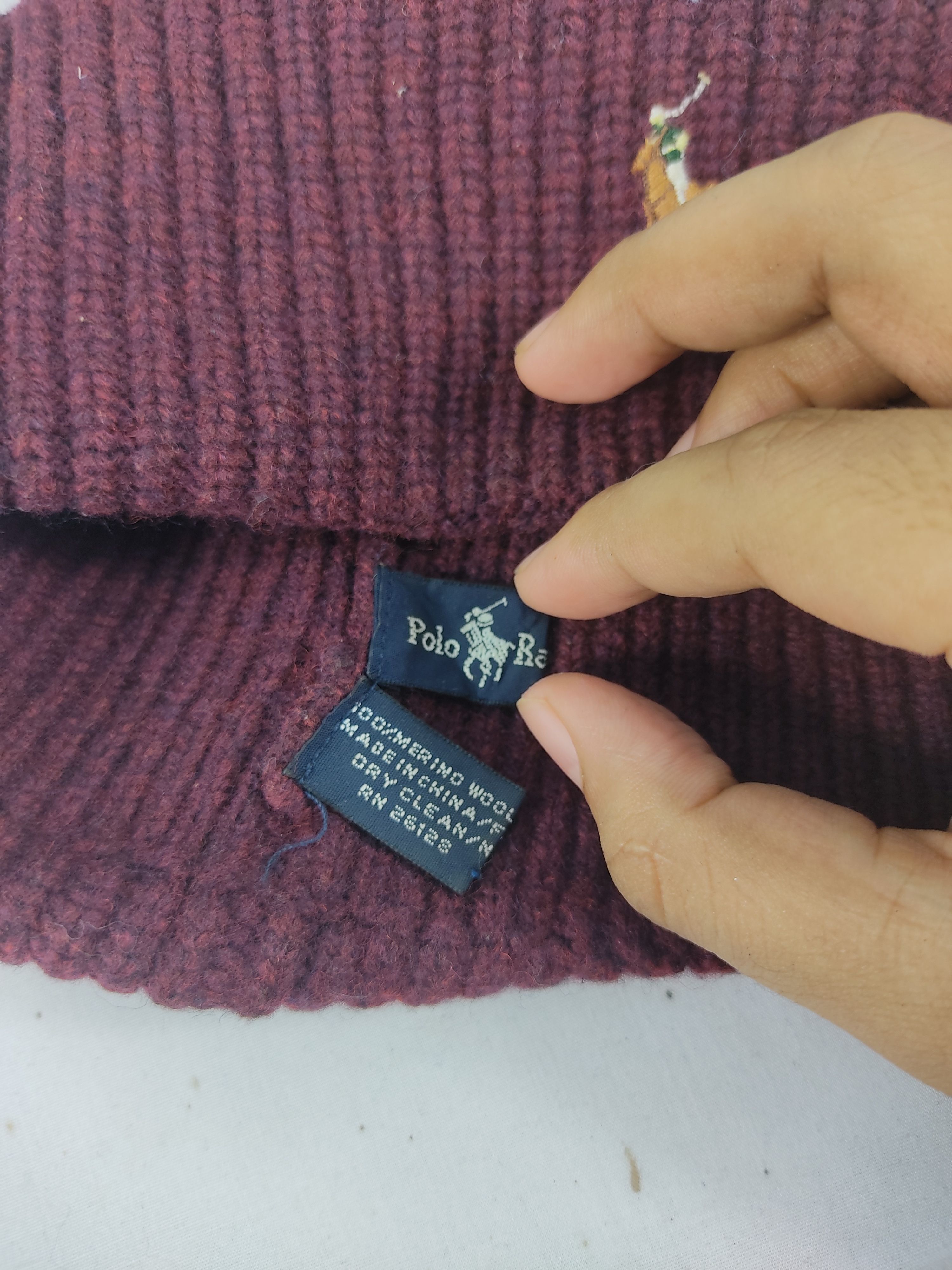 Polo Ralph Lauren Vintage Polo Ralph Lauren Wool Beanie / Snow Hat / Snow Cap Size ONE SIZE - 6 Thumbnail