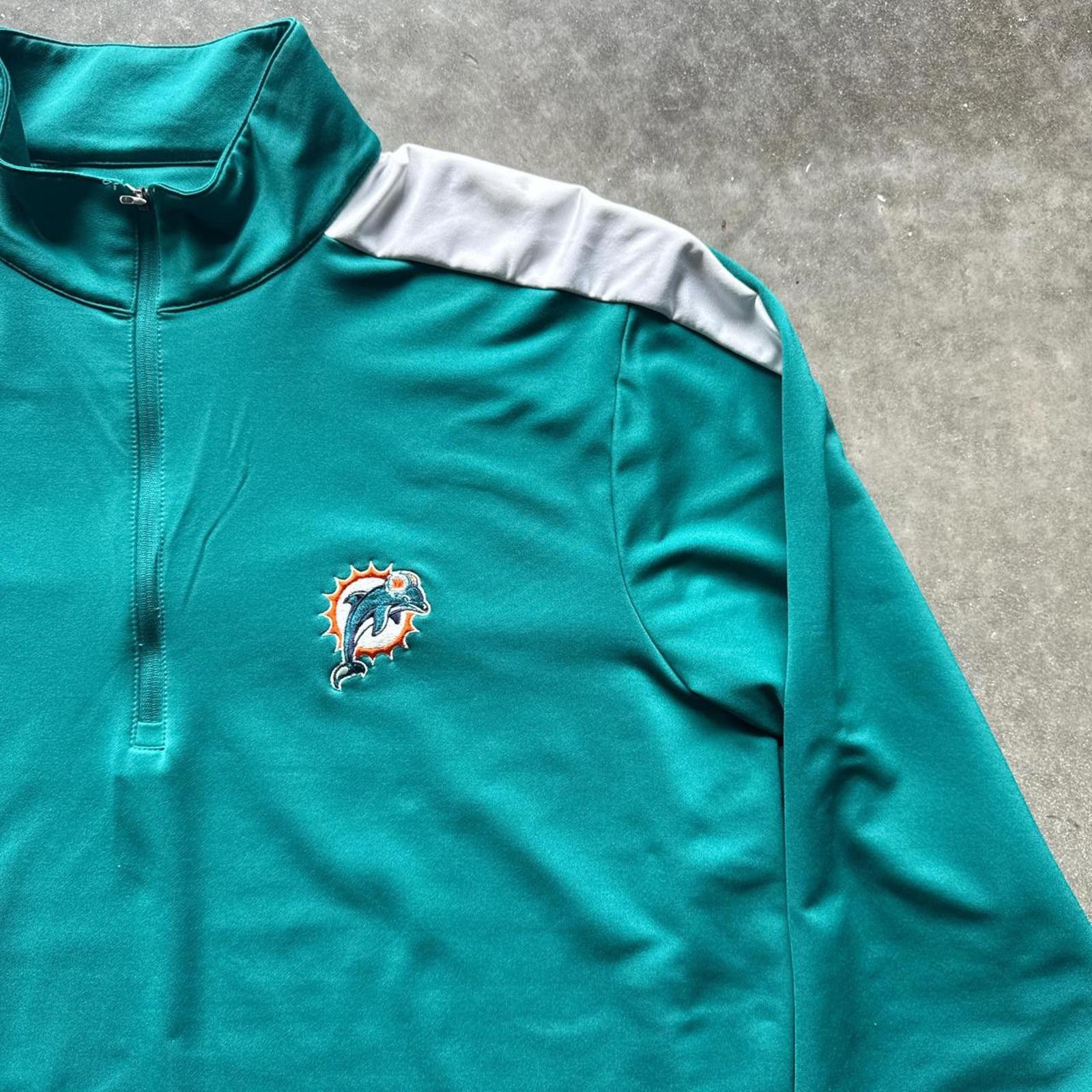 Other Miami Dolphins Nfl Green 1/4 zip Pullover Jacket Size US M / EU 48-50 / 2 - 4 Thumbnail