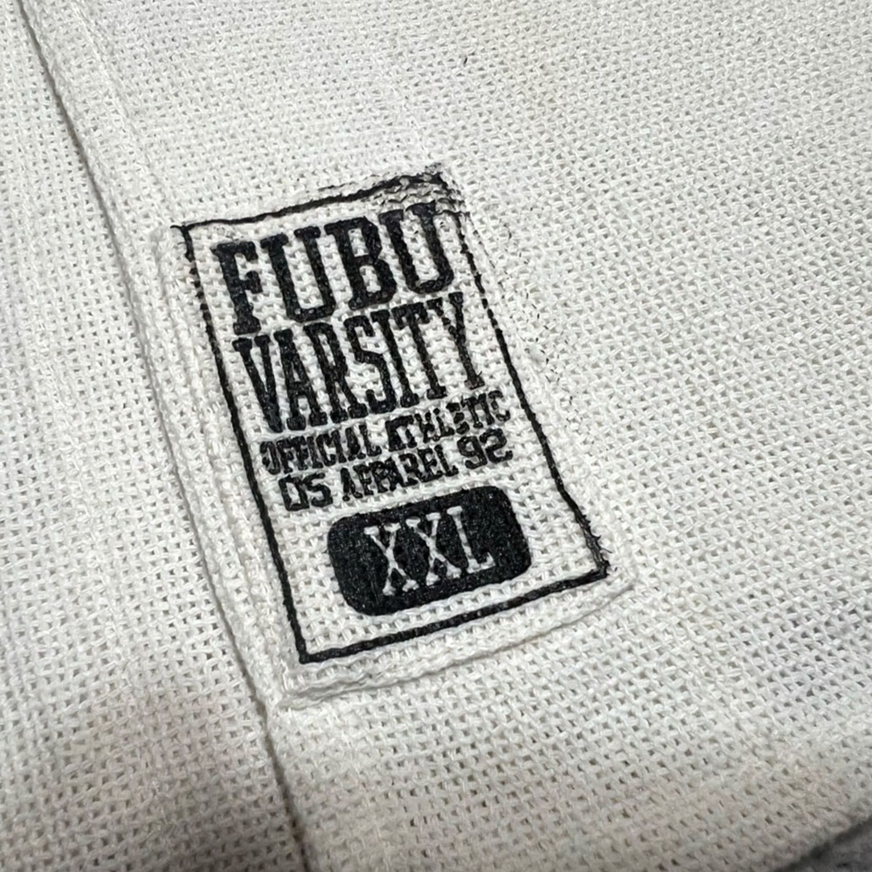 Fubu Vintage Fubu Jersey Mens 2XL XXL Cream Varsity Baseball Y2K Streetwear Hip Hop Size US XXL / EU 58 / 5 - 3 Thumbnail