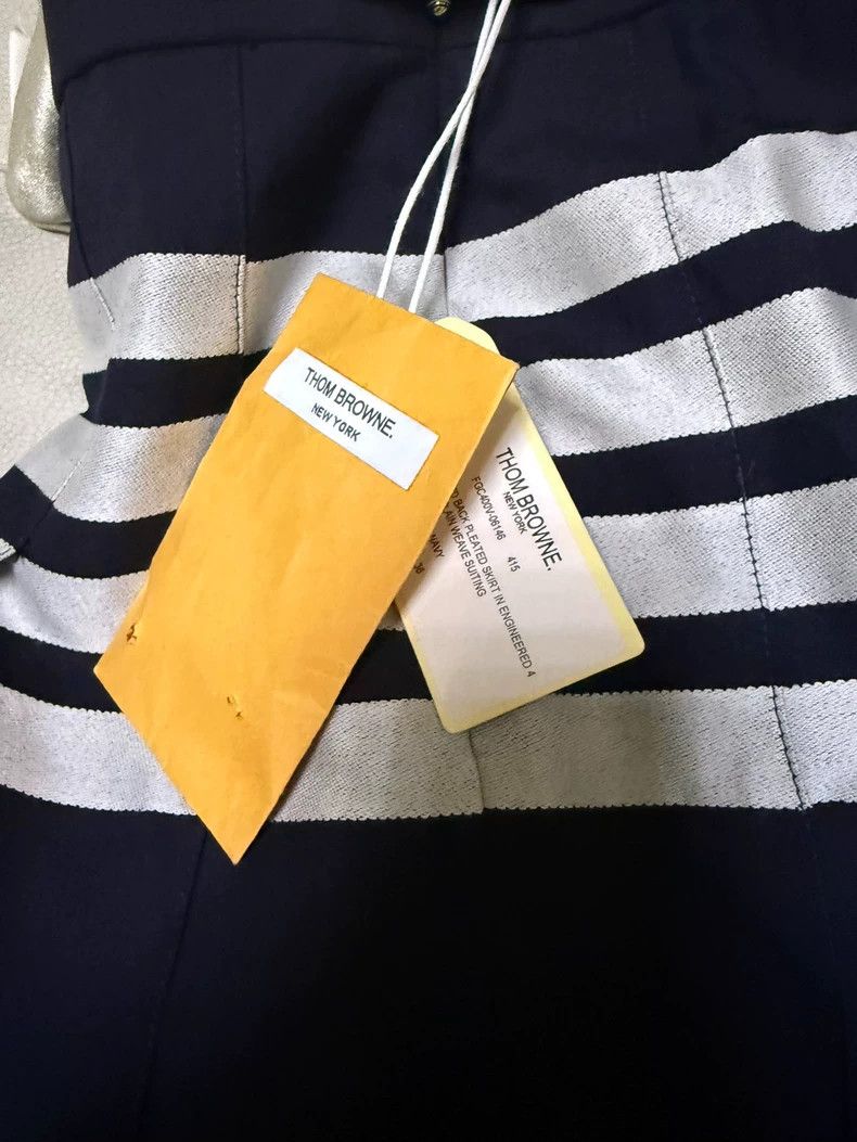 Thom Browne Thom Browne Wool patchwork striped pleated skirt Size 24" / US 00 / IT 34 - 5 Thumbnail