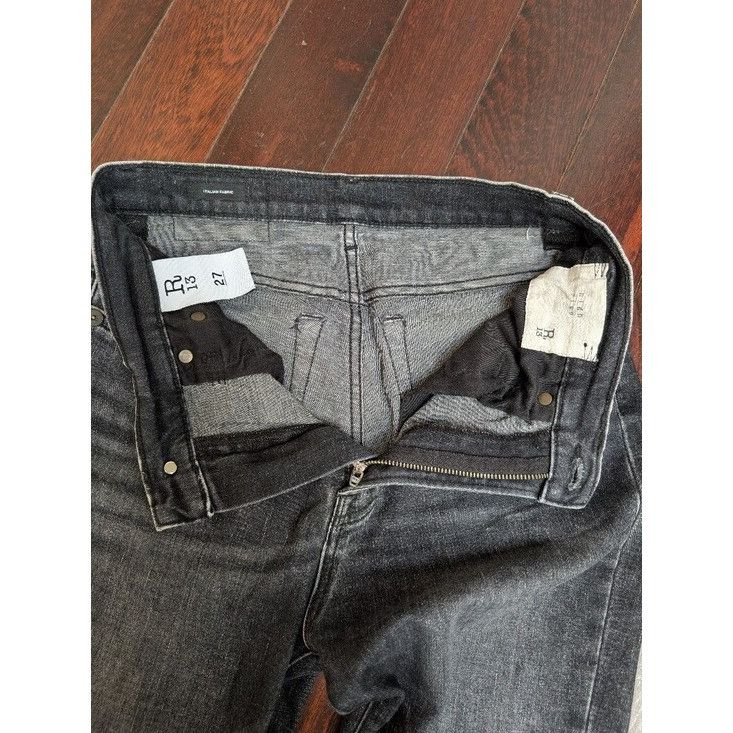 R13 R13 High Rise Skinny Jeans - Morrison Black Size 27" / US 4 / IT 40 - 4 Thumbnail