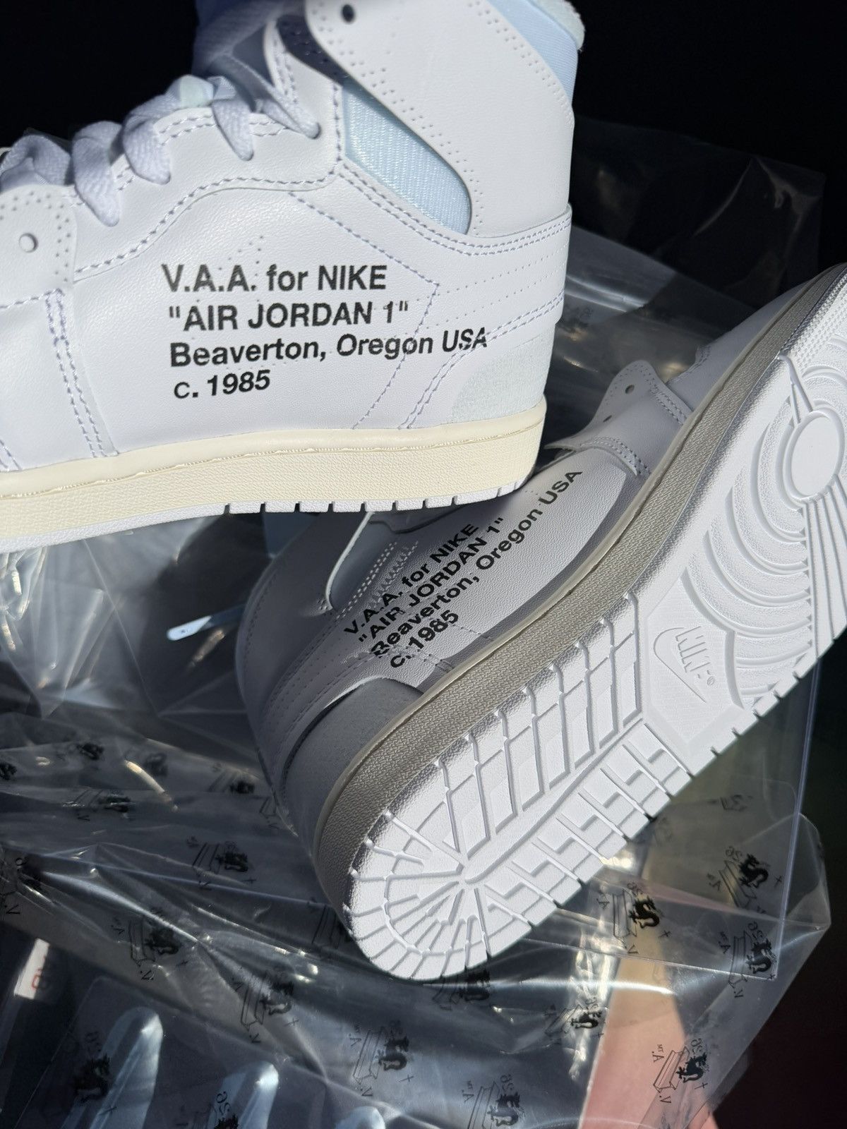 Nike × Off-White Air Jordan 1 High Virgil Abloh Archive “Alaska” Sz 10 DS Size US 10 / EU 43 - 6 Thumbnail