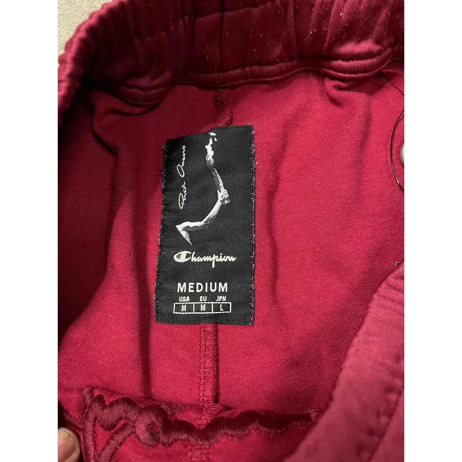 Rick Owens Rick Owen Champion Shorts Red Medium Size US 34 / EU 50 - 3 Thumbnail