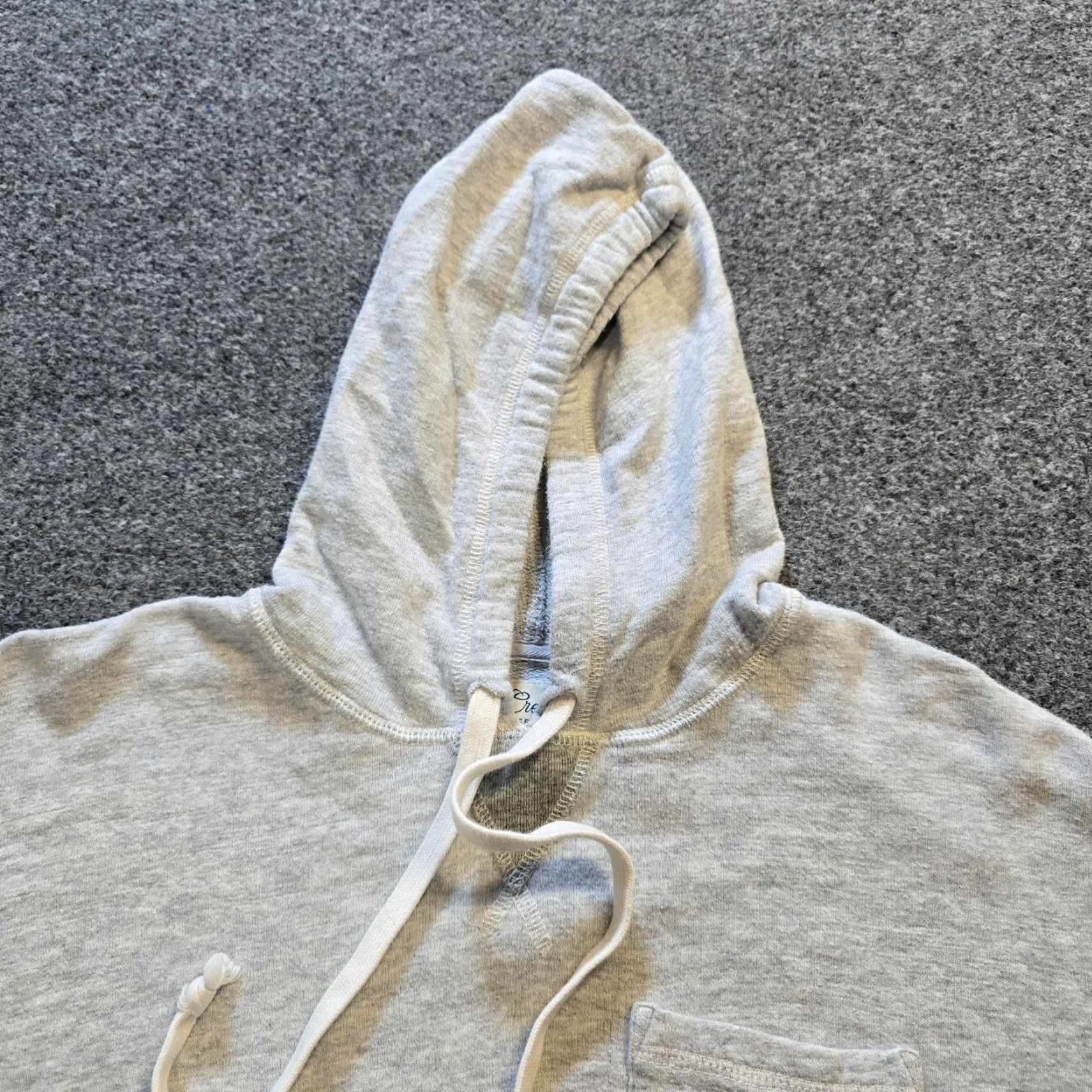 J.Crew VINTAGE J.CREW Sweatshirt Womens Size Small Gray Hoodie Fleece Pocket Casual Size S / US 4 / IT 40 - 2 Thumbnail
