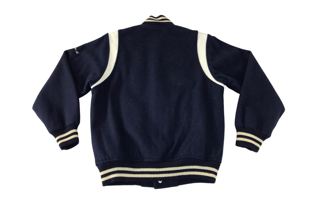 Japanese Brand Varsity Jacket Yokohama Tennis Team Distressed Snap Button Size US M / EU 48-50 / 2 - 2 Thumbnail