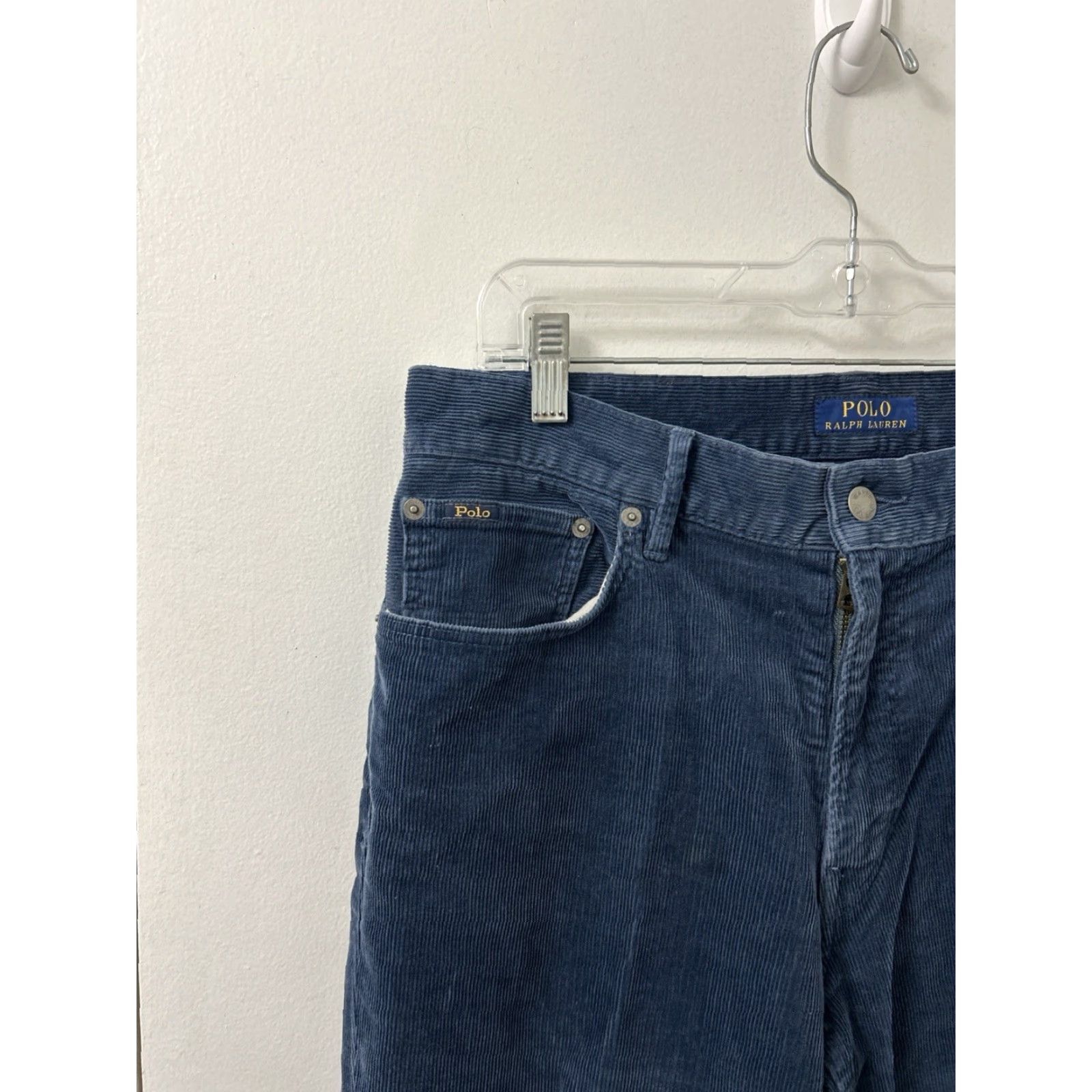 Polo Ralph Lauren Polo Ralph Lauren Corduroy Pants Mens Size 32x32 Blue Prospect Straight Trousers Size US XS / EU 42 / 0 - 4 Thumbnail