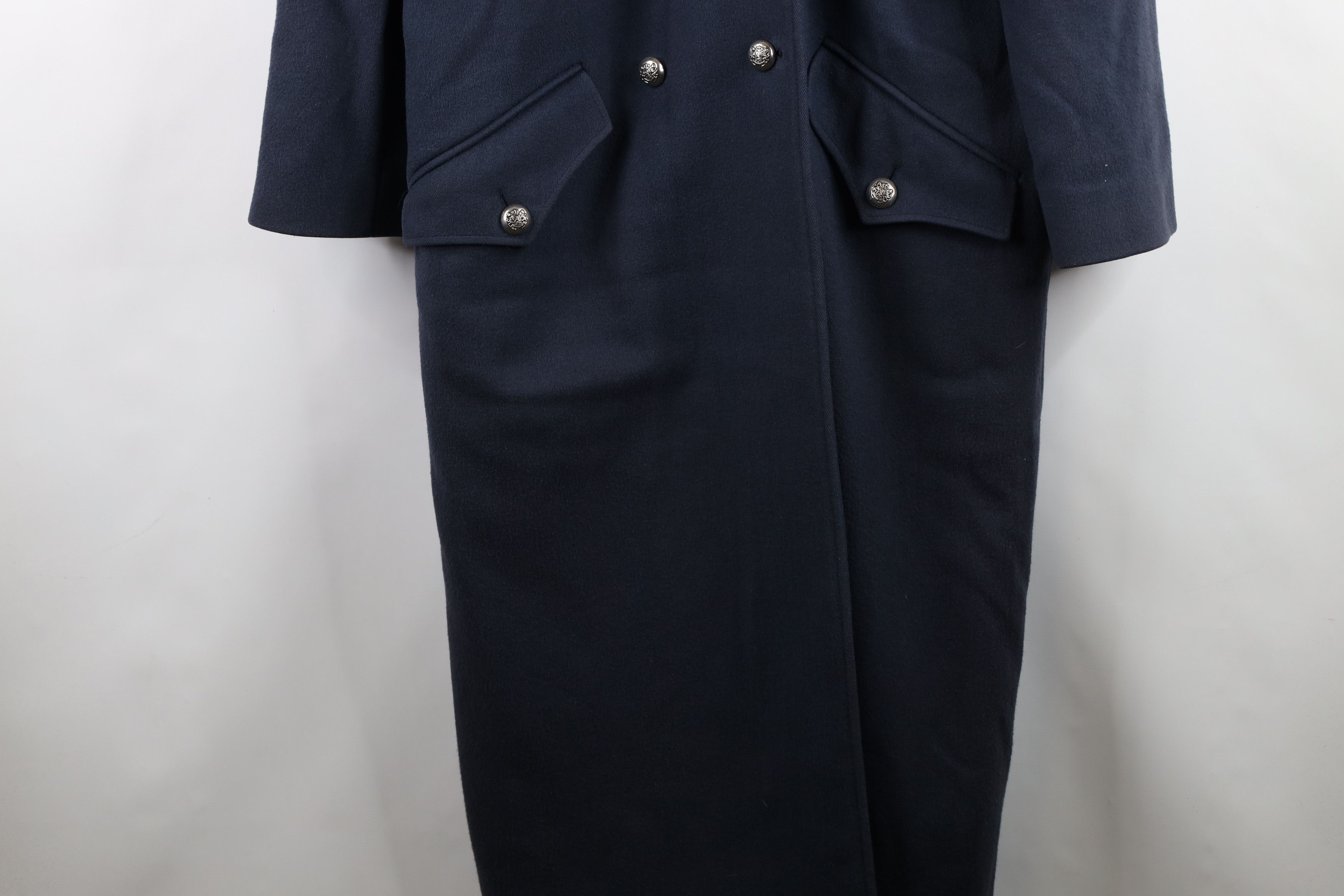 Vintage Vintage 90s Military Style Wool Trench Coat Jacket USA Size XL / US 12-14 / IT 48-50 - 4 Thumbnail