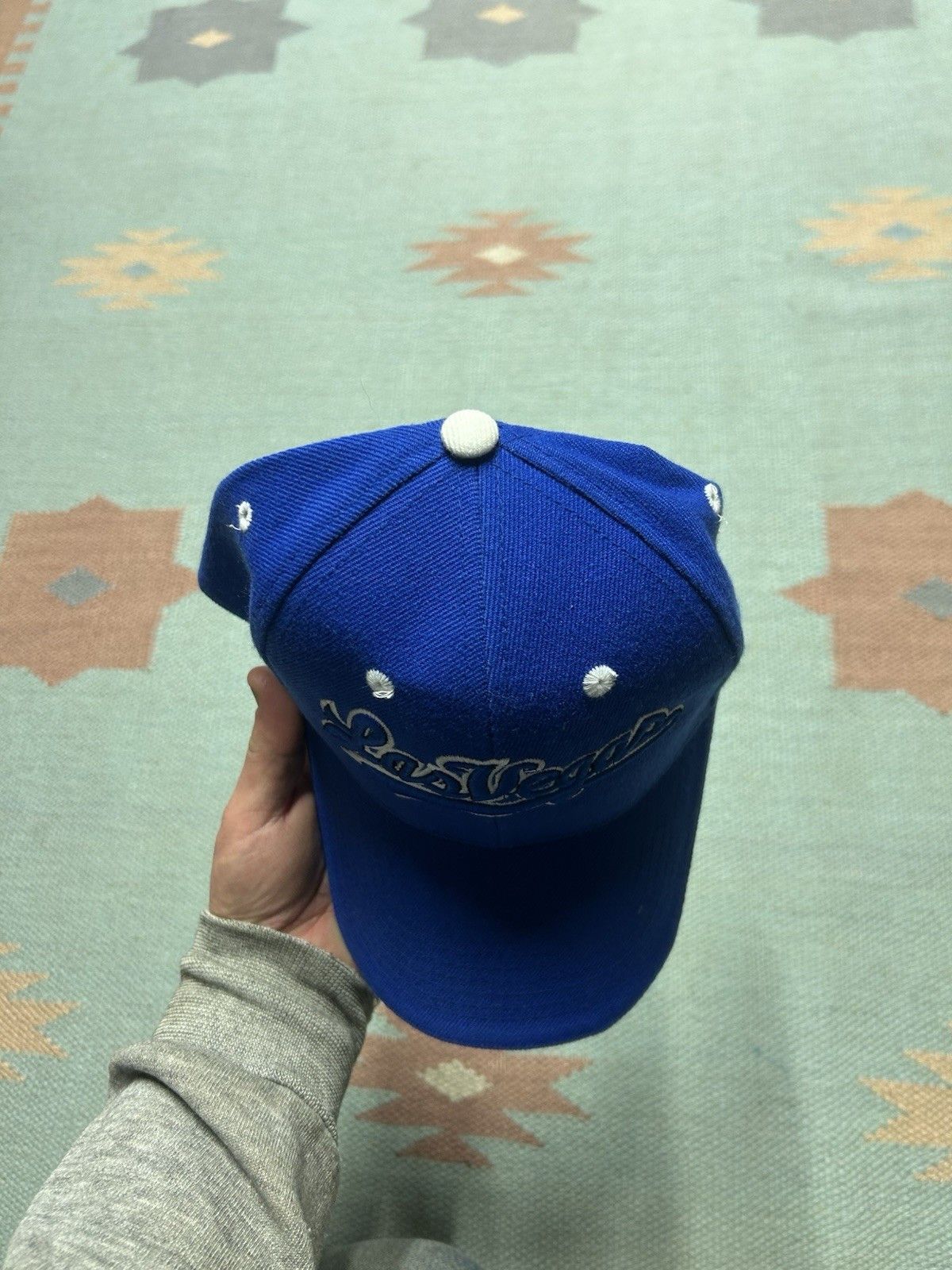 Vintage Vtg strapback hat cap Las Vegas Nevada script embroidered Size ONE SIZE - 3 Thumbnail