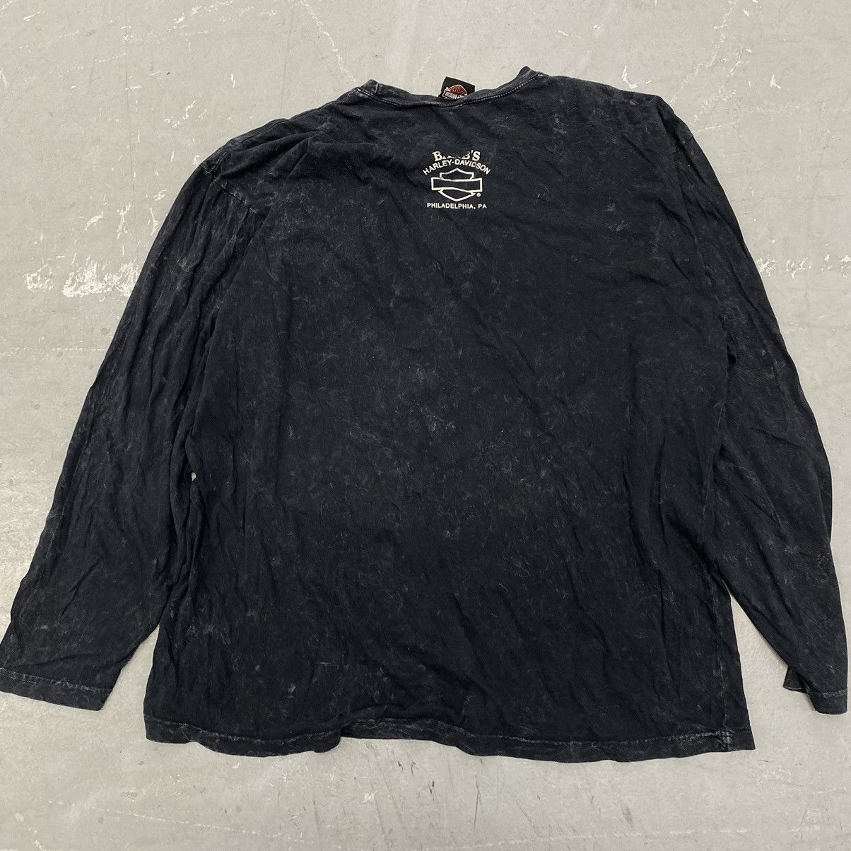 Affliction × Harley Davidson × Vintage Vtg Y2K Harley Davidson Big Print Gothic Eagle Long Sleeve Size US XXL / EU 58 / 5 - 8 Thumbnail