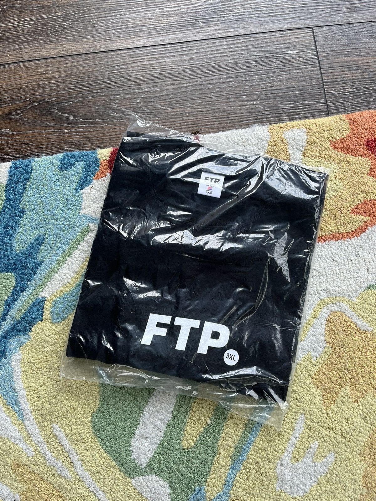 image of Fuck The Population Ftp Slap Logo Tee X Black Ss24, Men's (Size 2XL)