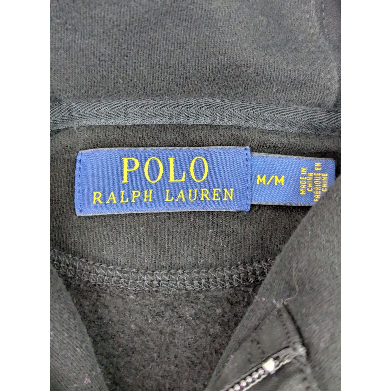 Polo Ralph Lauren Polo Ralph Lauren Shawl Neck Pullover Sweater Men M Long Sleeve Black Red Pony Shirt Size US M / EU 48-50 / 2 - 3 Thumbnail
