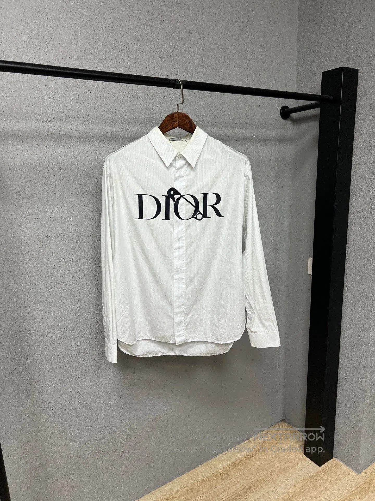 Dior dior white logo long sleeve shirt. Size US M / EU 48-50 / 2 - 1 Thumbnail