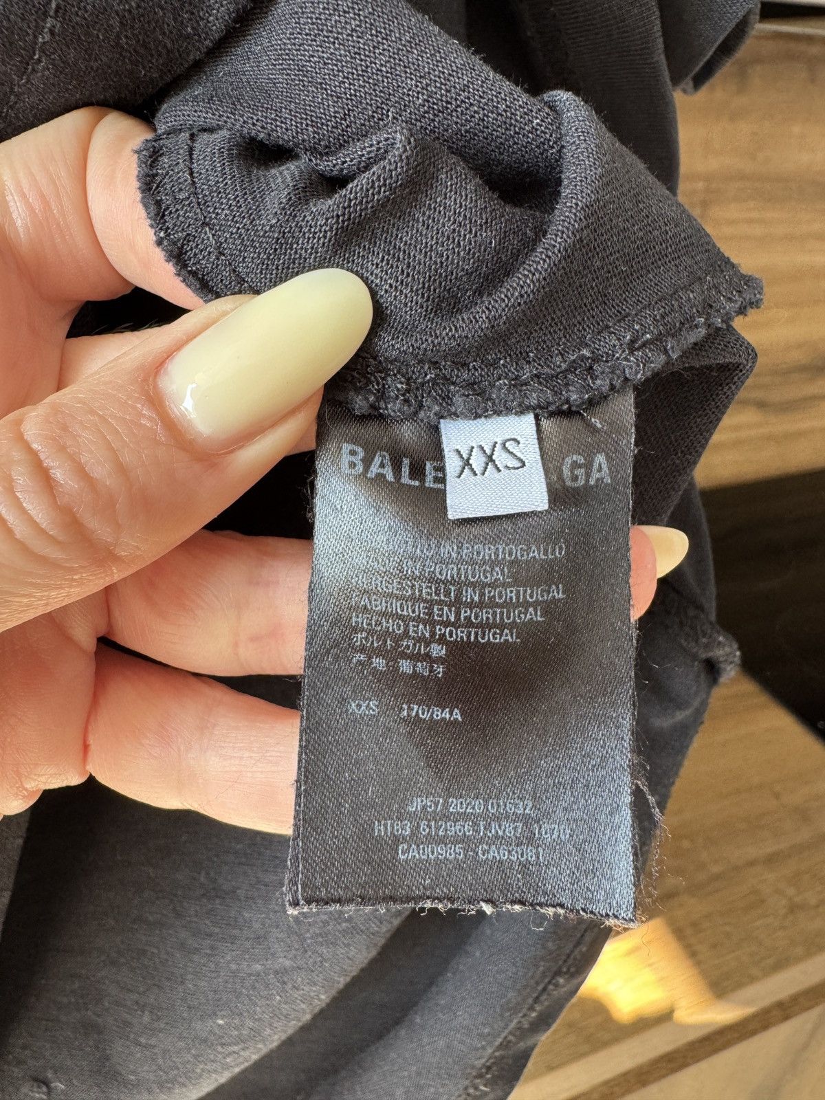 Balenciaga Balenciaga Corporate Logo Black Tee Size US XXS / EU 40 - 5 Thumbnail
