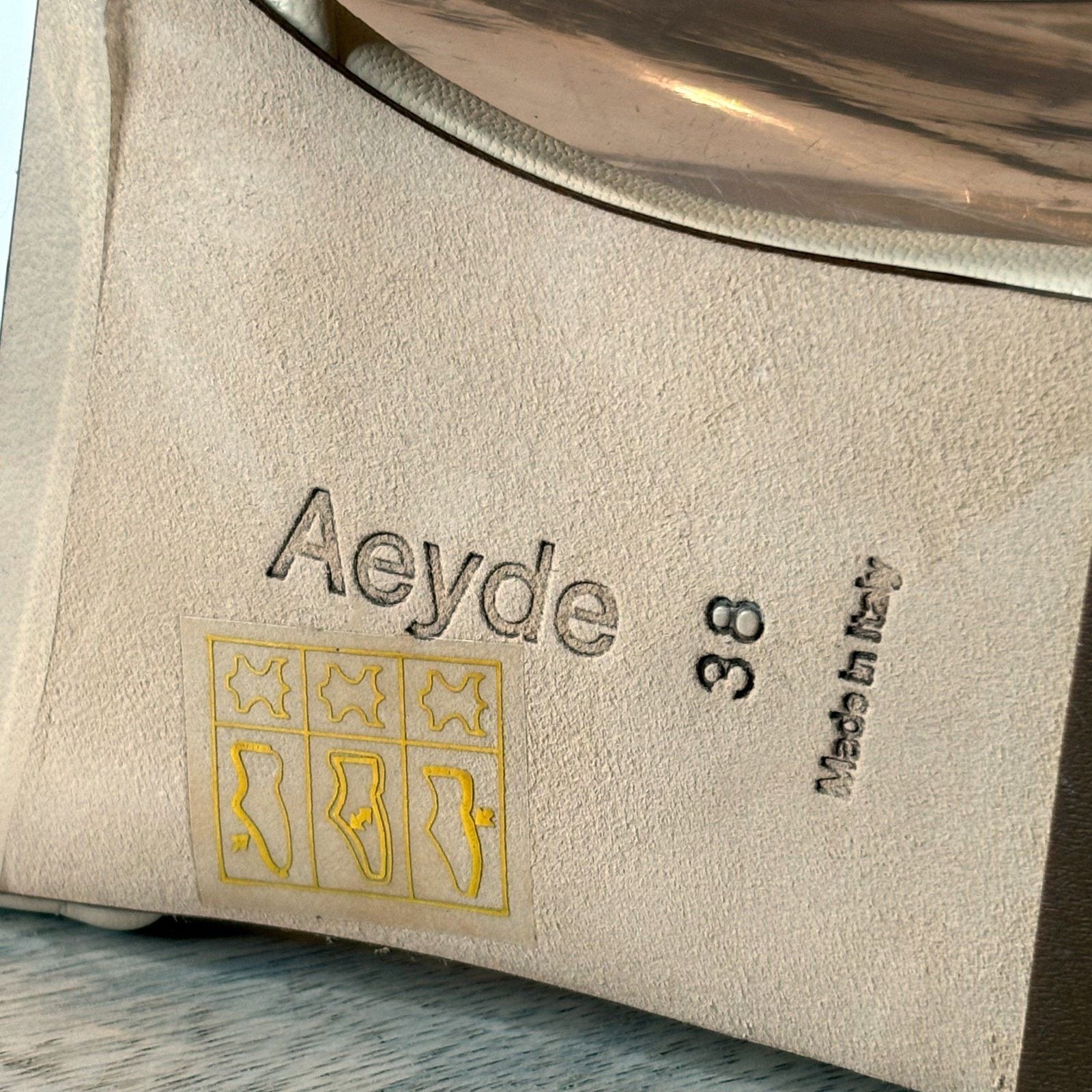 aeyde Aeyde Sandals Cream Nappa Leather Flat Slip On Italy 38 US 8 Size US 8 / IT 38 - 5 Thumbnail