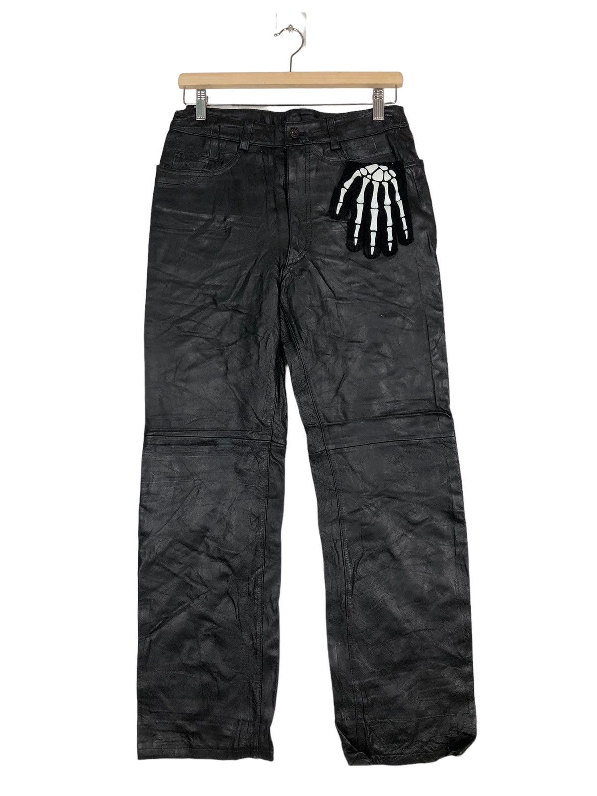 Genuine Leather 🔥90’s Rare Vintage Genuine Leather Pants Paul Smith Japan Size US 28 / EU 44 - 1 Thumbnail