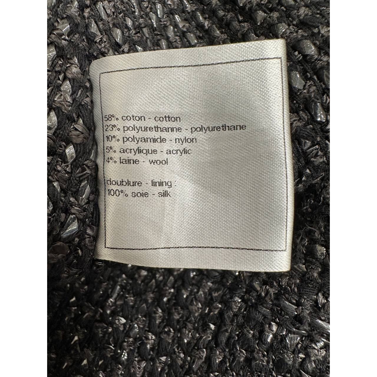 Chanel CHANEL 2014 Black Tweed Mid-Length Skirt - Size 36FR Size 26" / US 2 / IT 38 - 5 Thumbnail