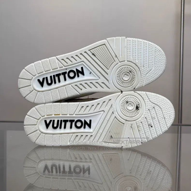 Louis Vuitton Louis Vuitton White Tri-color Takashi Murakami shoes Size US 7 / EU 40 - 7 Thumbnail