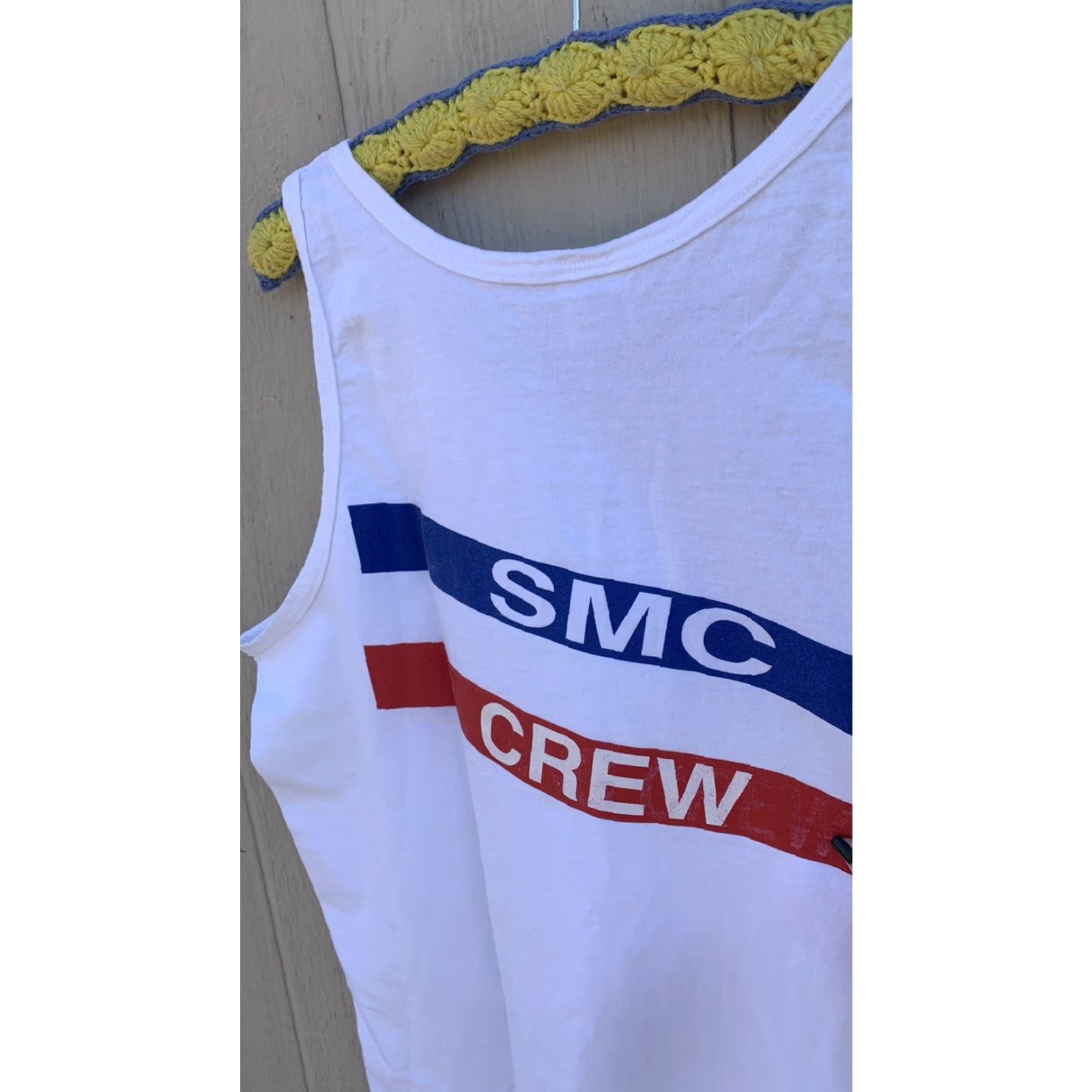 Anvil VINTAGE Saint Mary’s College of California tank top SMC CREW XL White Anvil Graphic Tank Top Womens Size US XL / EU 56 / 4 - 6 Thumbnail