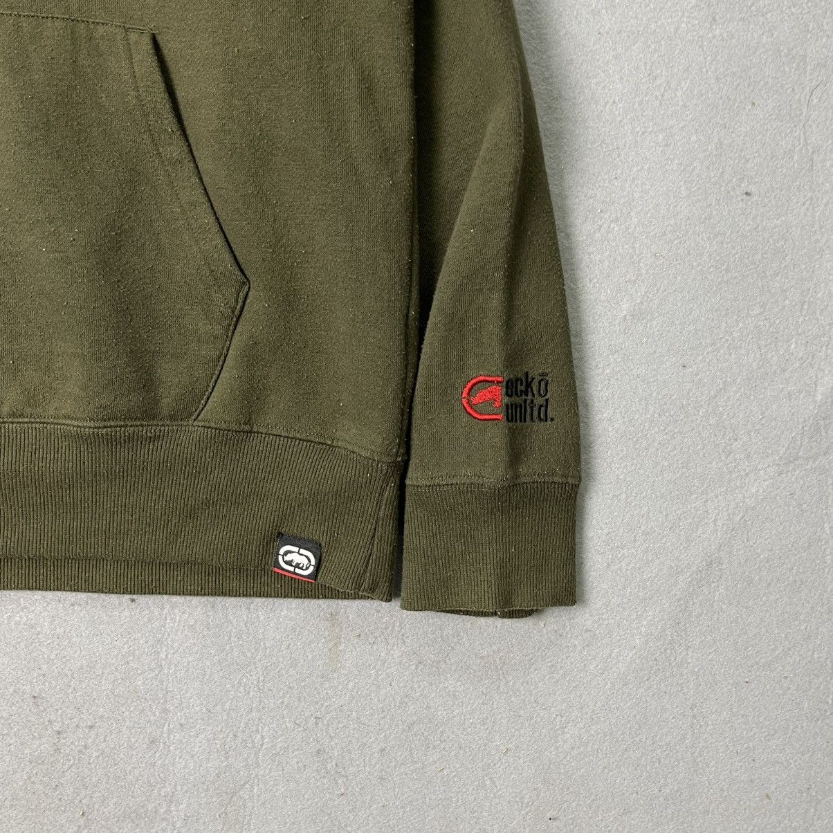 Ecko Unltd. Ecko Unltd. Olive Pullover Hoodie – Small Rhino Logo Size US M / EU 48-50 / 2 - 4 Thumbnail