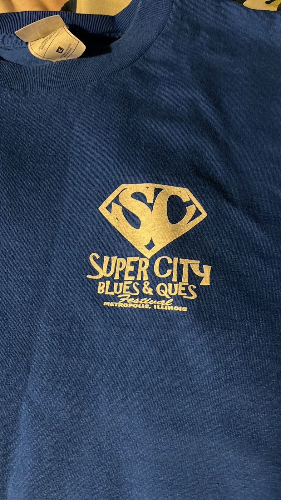 Other Vintage Metropolis BBQ Blues Festival Superman City Size US XL / EU 56 / 4 - 2 Thumbnail