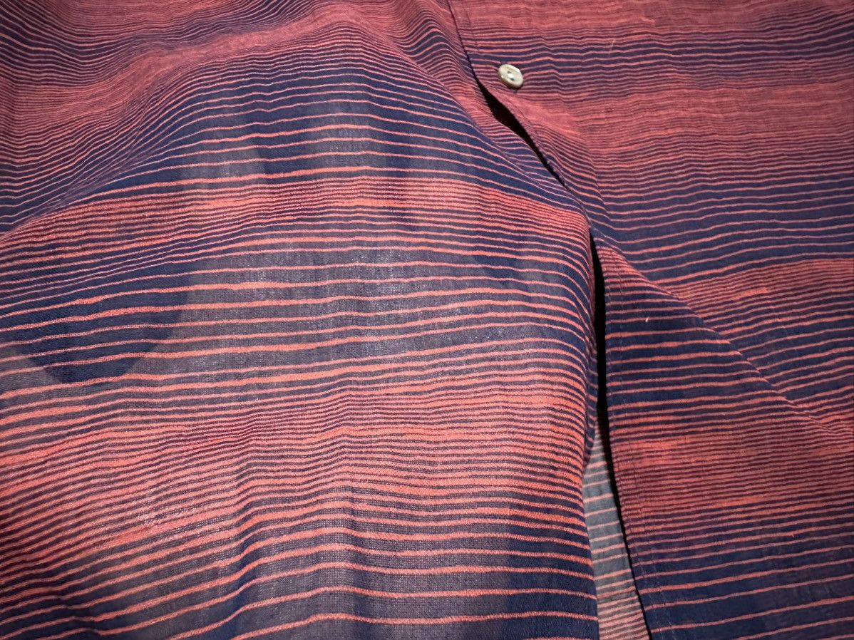 Japanese Brand 🔥Vintage Japanese Jean Phillipe Striped See Through Shirt Size US M / EU 48-50 / 2 - 7 Thumbnail